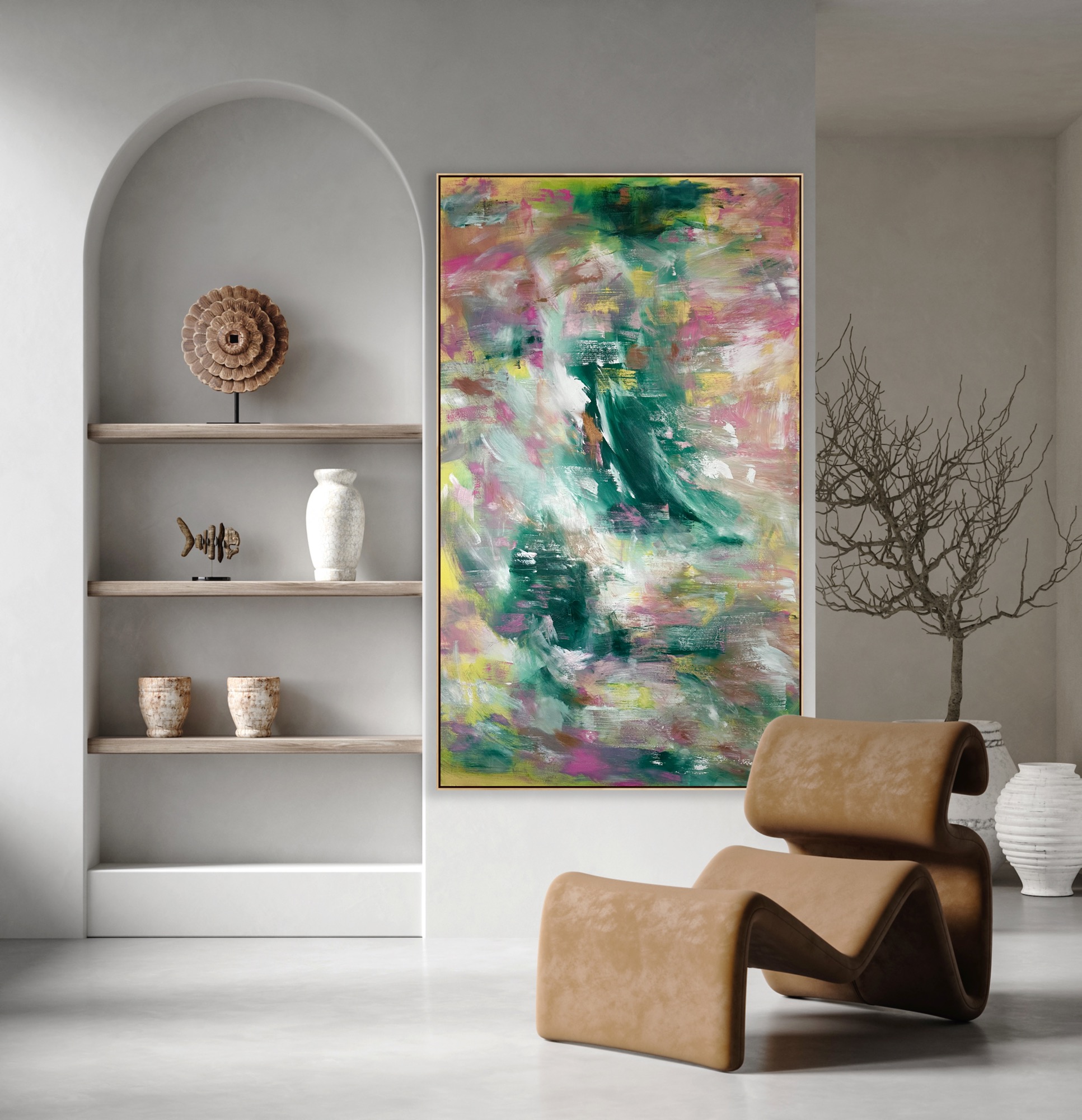 Vertical Abstract Alanah Jarvis Art