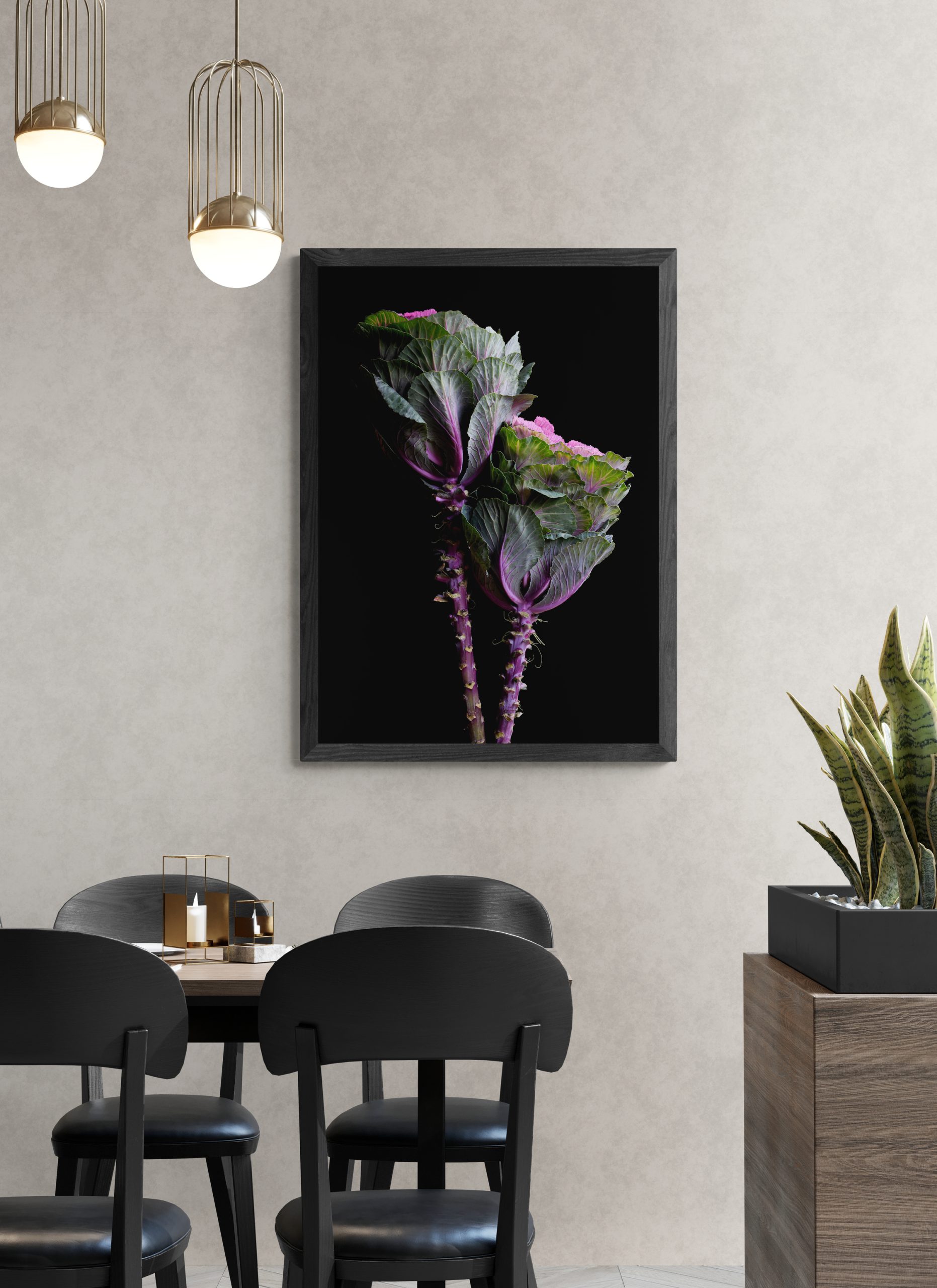 Modern Dining Room With Large Planter Box (43)