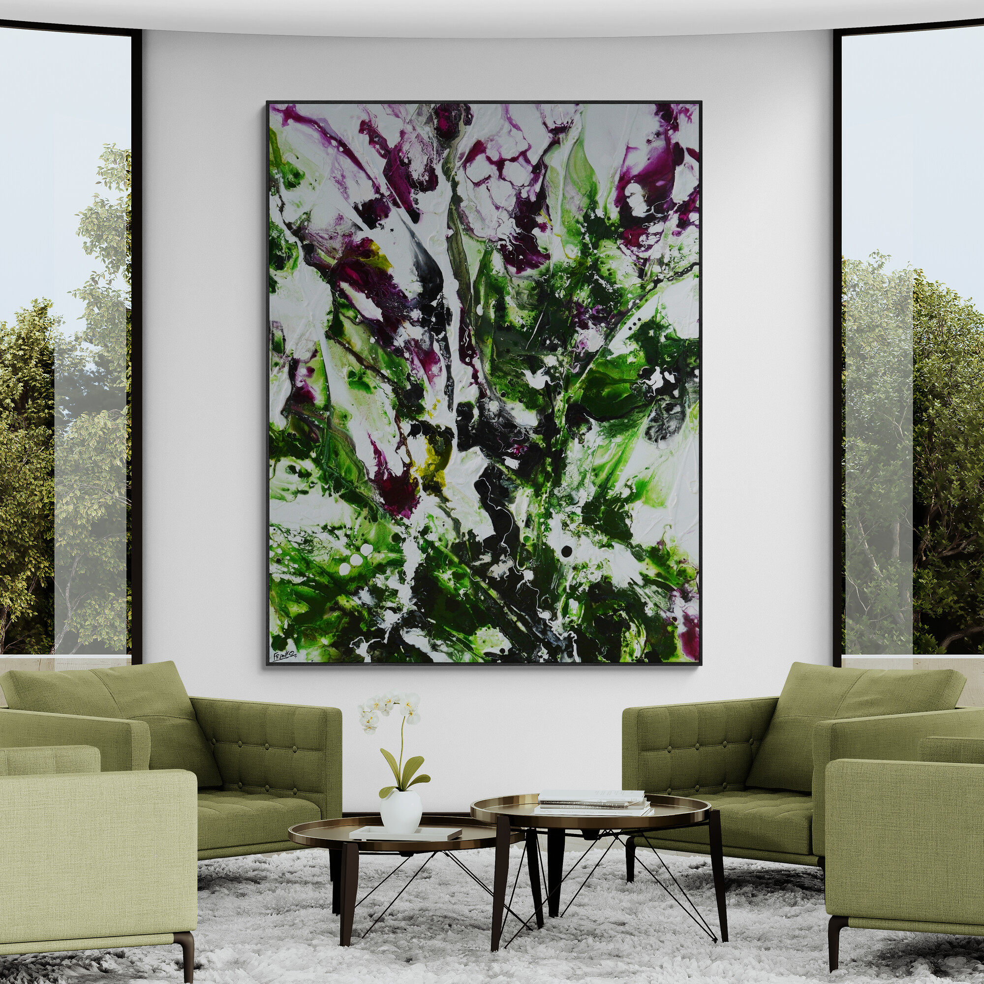 Stylish Circular Living Room