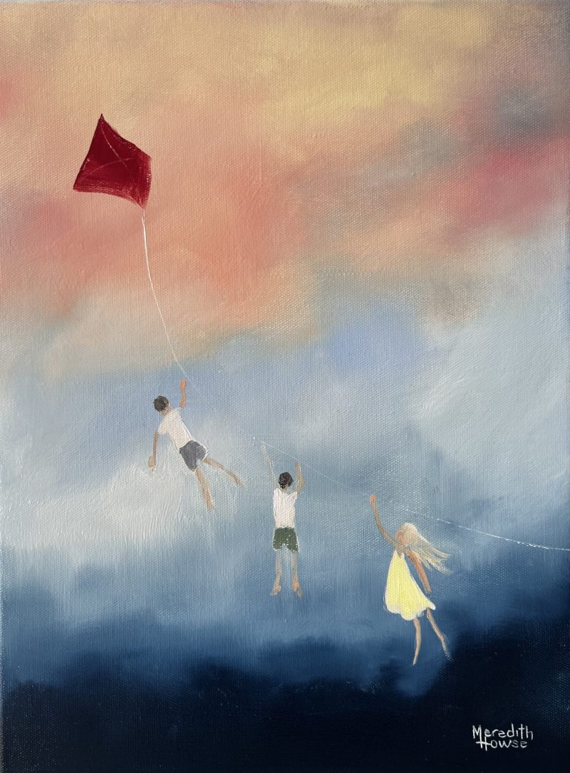 Red Kite and Yellow Dress