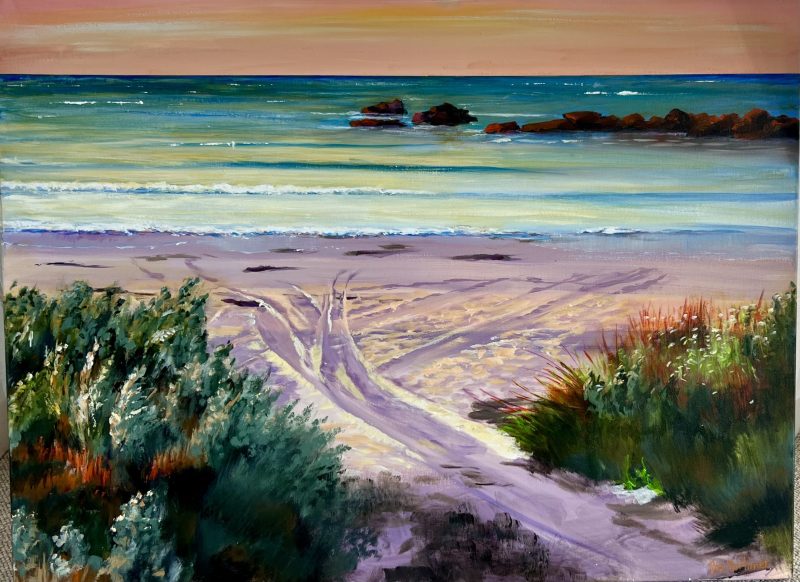 The tracks to the beach