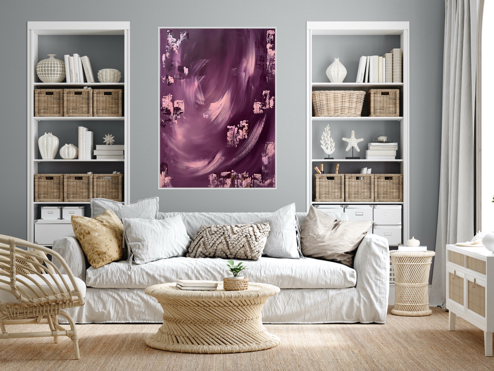 White Coastal Interior Alanah Jarvis Art