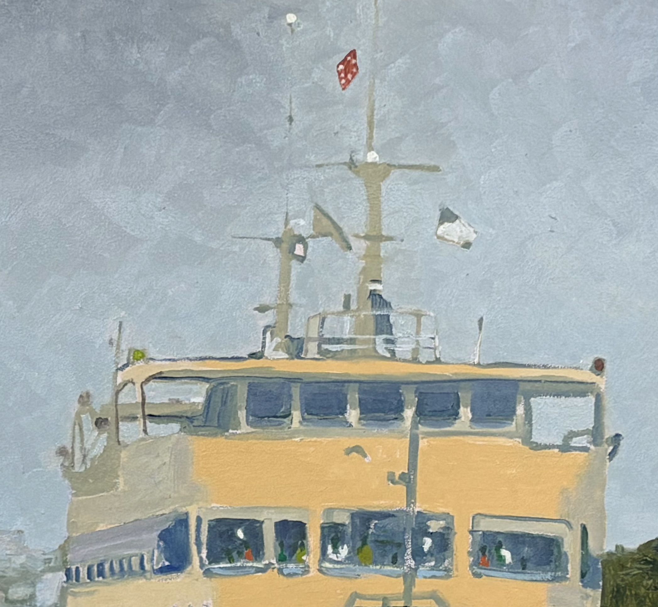 Manly Ferry Approaching Manly Detail