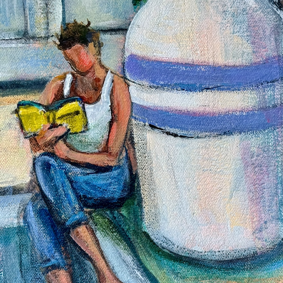 Sink Or Swim Square Detail Red