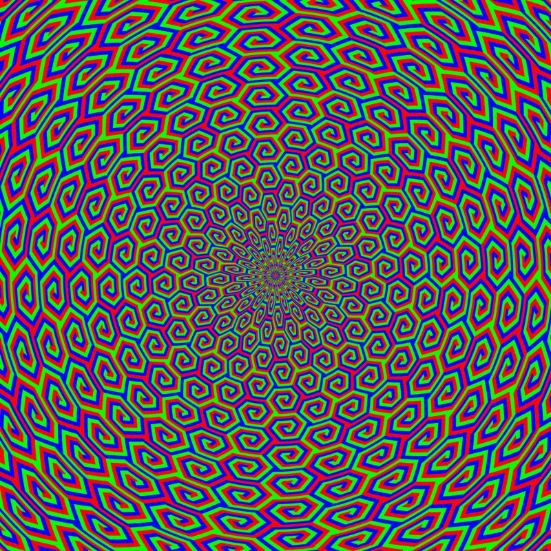 Polar Tessellation No 11 – RadiantTripleSpiral RGB