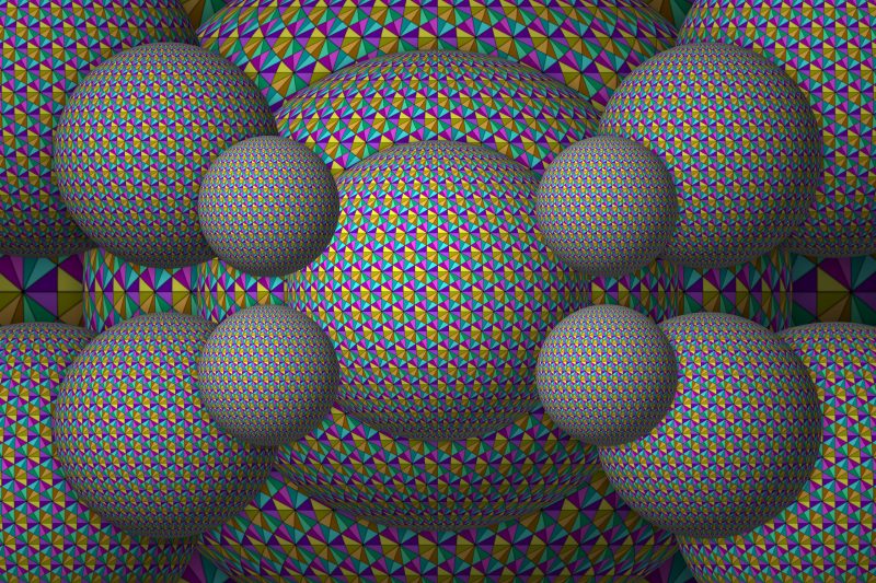 Tessellation Spheres No 2 – FacetHex CMYOLP BGL
