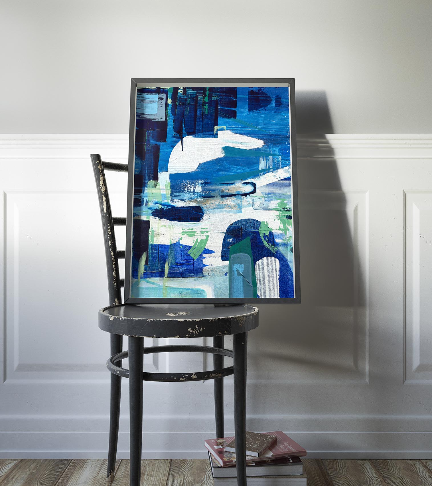 Postero On Chair In Classic Interior Room