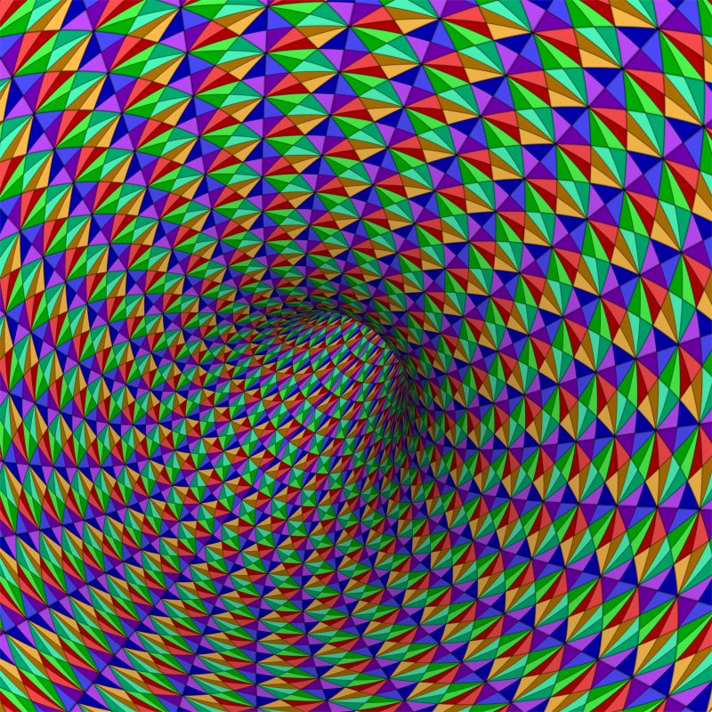 Tessellation Tunnel No 3 – FacetHex RGBOLP