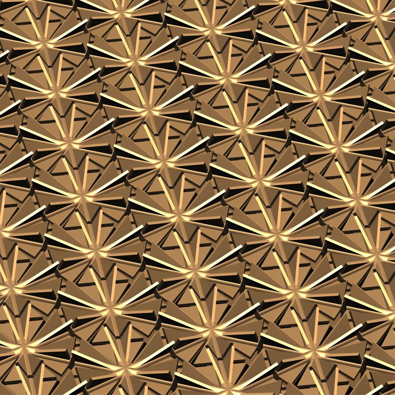 3D HexBladeArray No 1 – Bronze