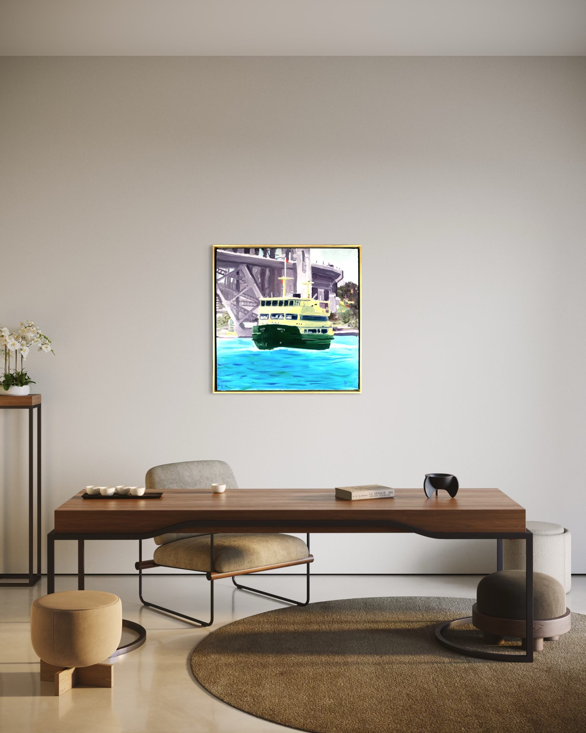 Smartist Interior Manly Ferry Approaching Circular Quay 2