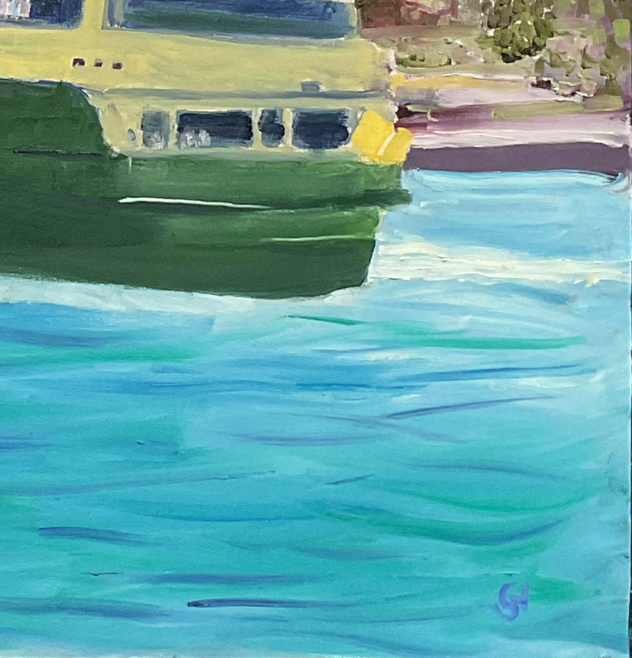 Manly Ferry Approaching Circular Quay Signature