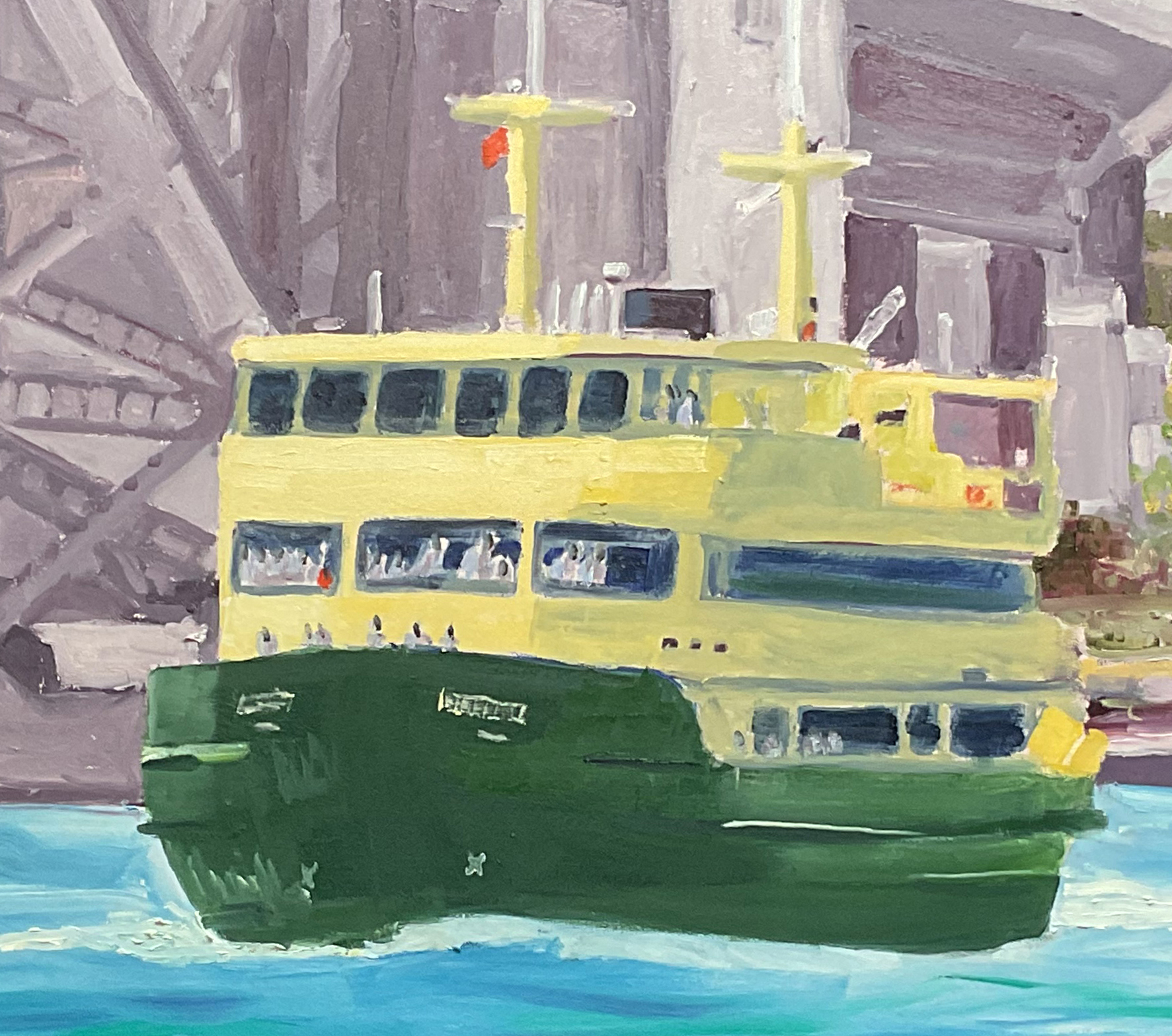 Manly Ferry Approaching Circular Quay Detail