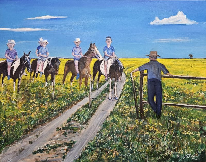 Bareback among the wildflowers