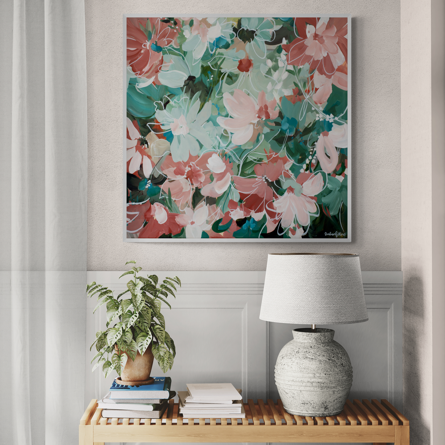 Garden Delight Original Art Living Room 2