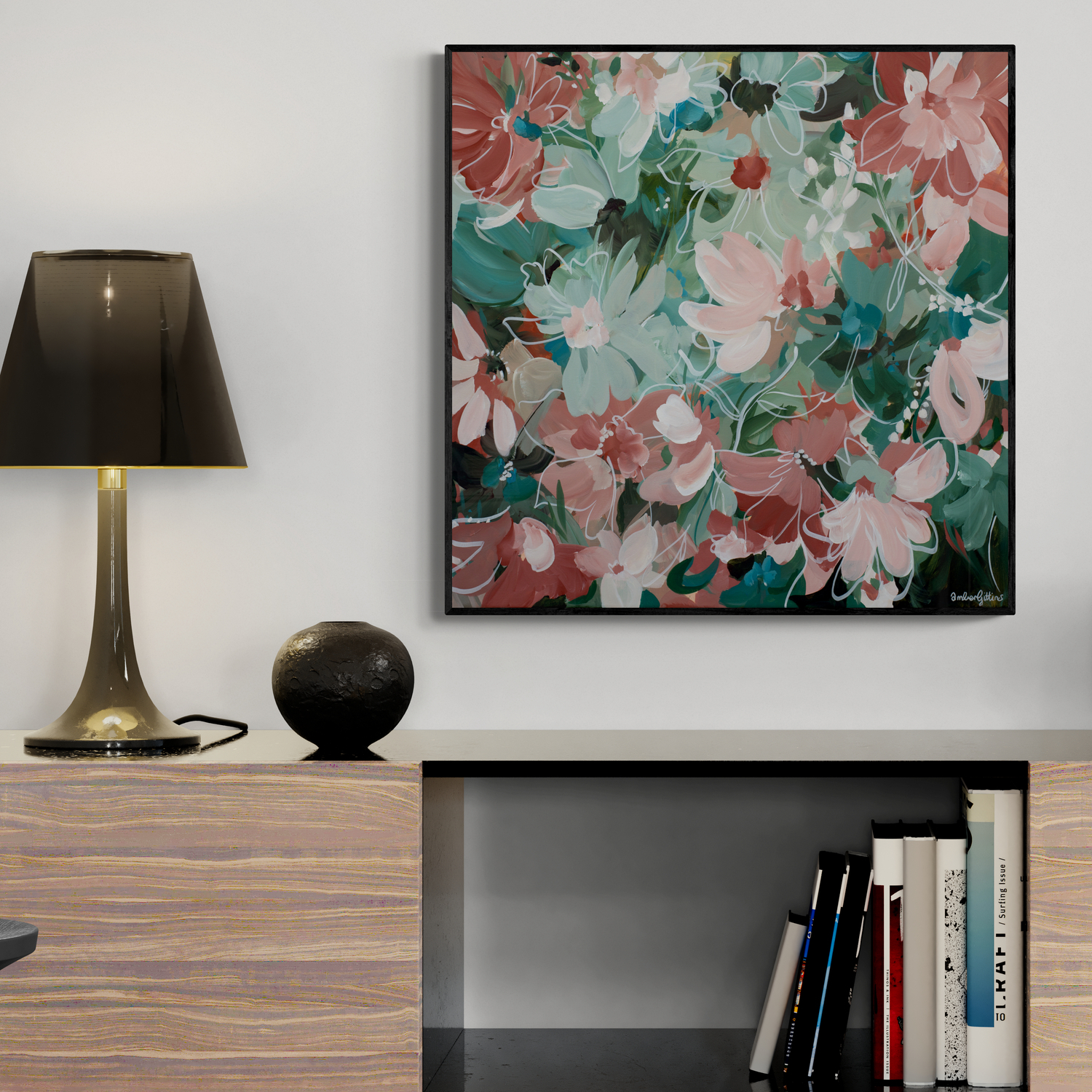 Garden Delight Original Art Living Room 3