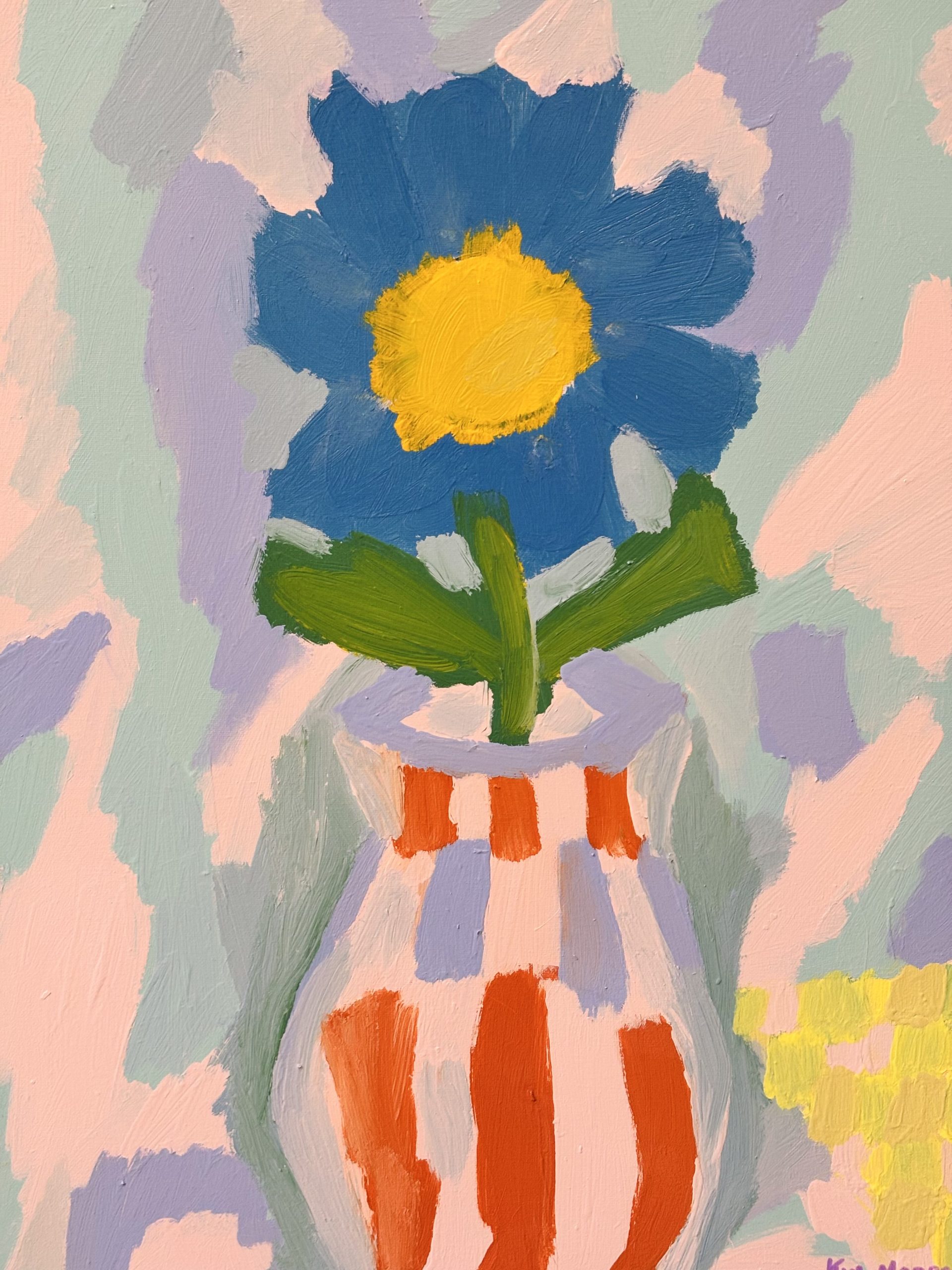 Kim Magee Art One Blue Flower 2