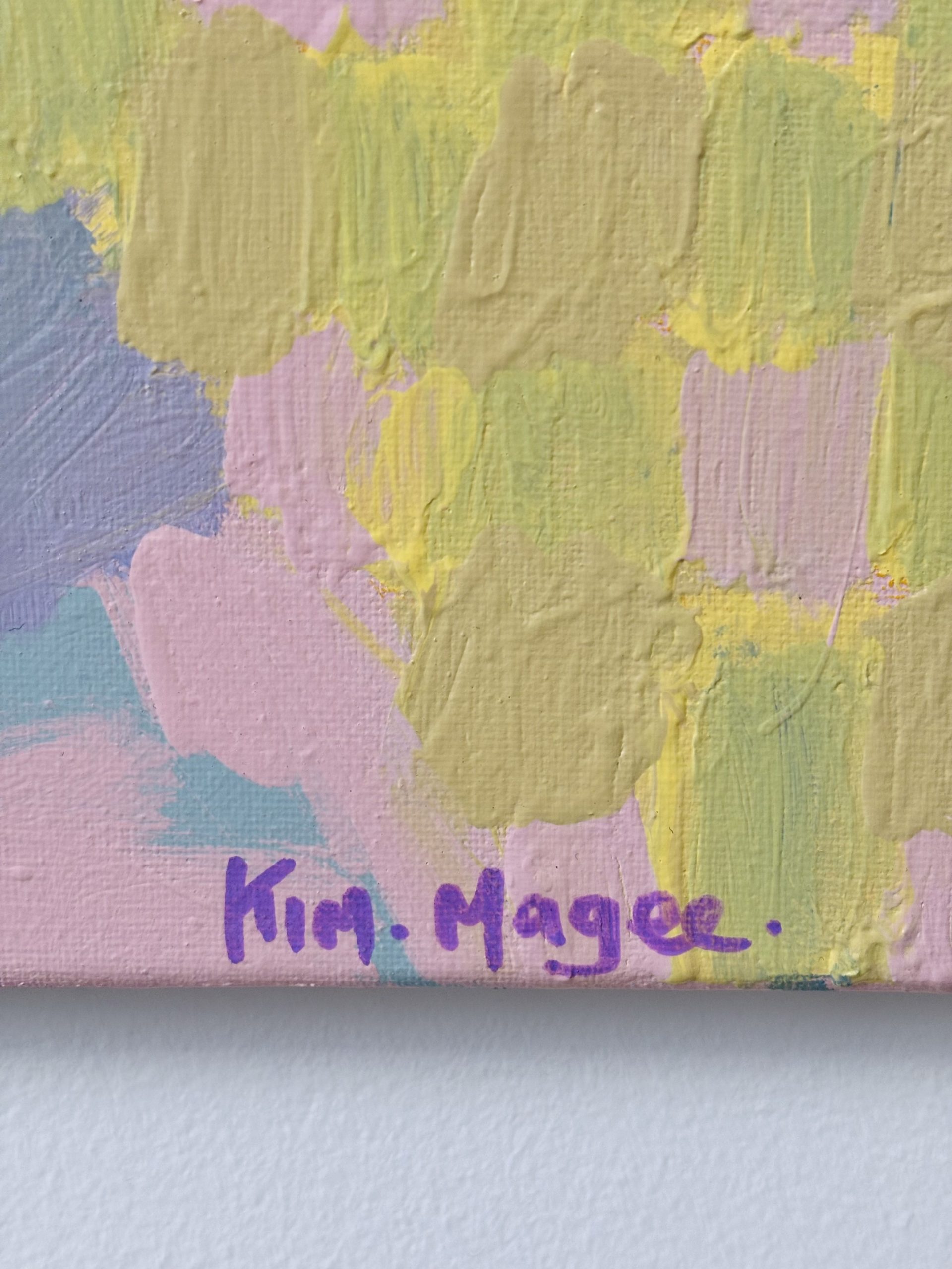 Kim Magee Art One Blue Flower 3