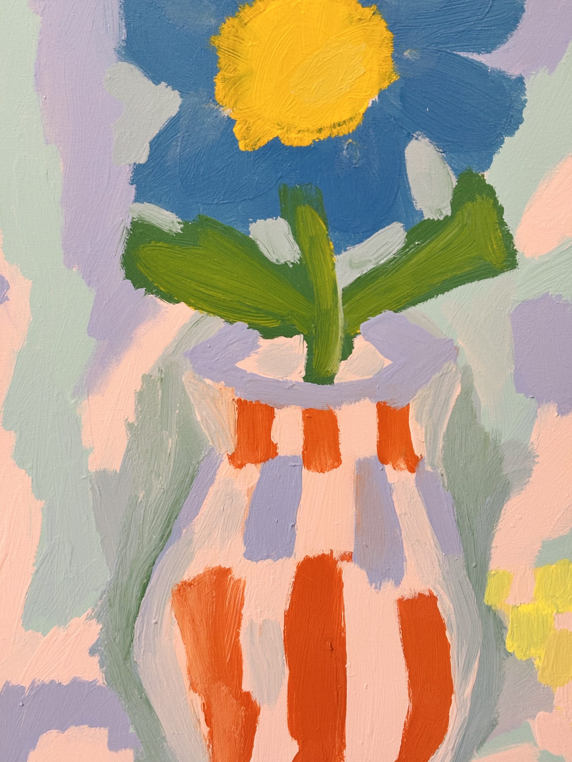 Kim Magee Art One Blue Flower 5