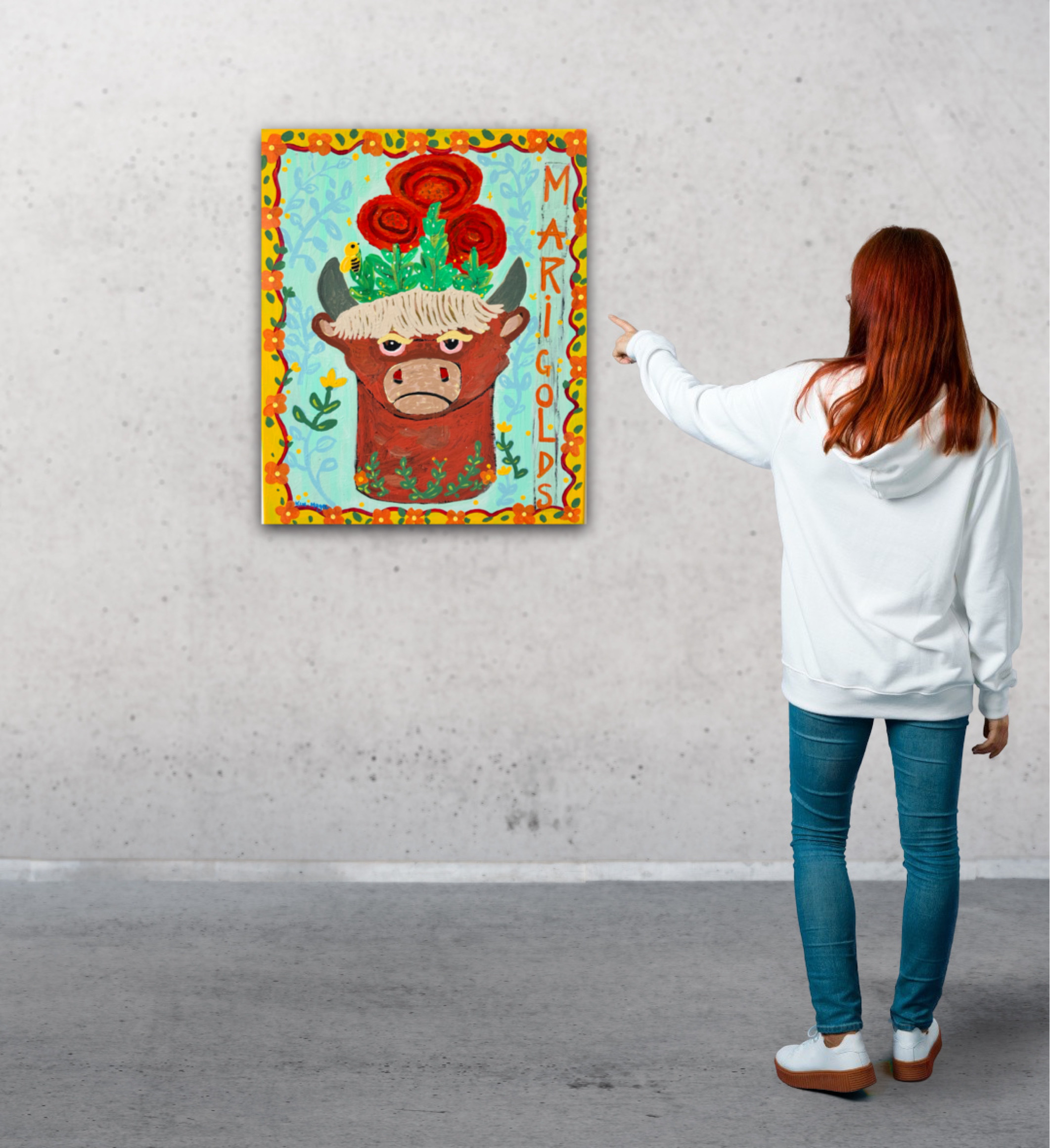 Kim Magee Art Marigolds 8