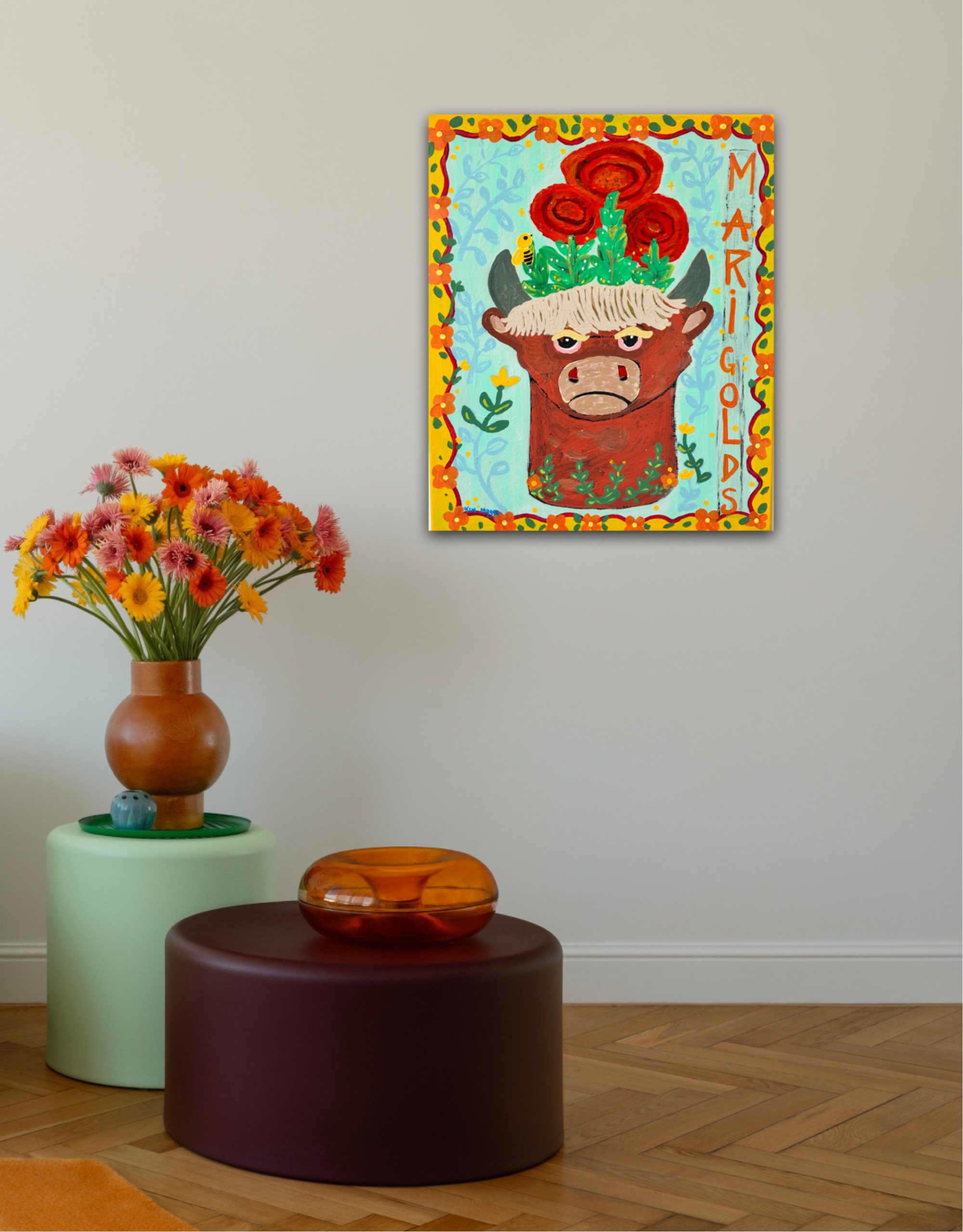 Kim Magee Art Marigolds 10