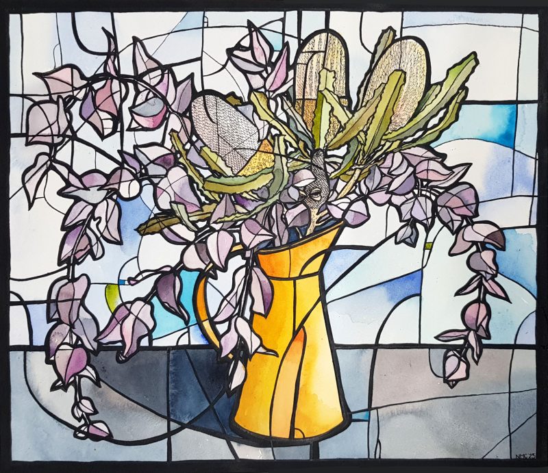 Banksias in Yellow Jug