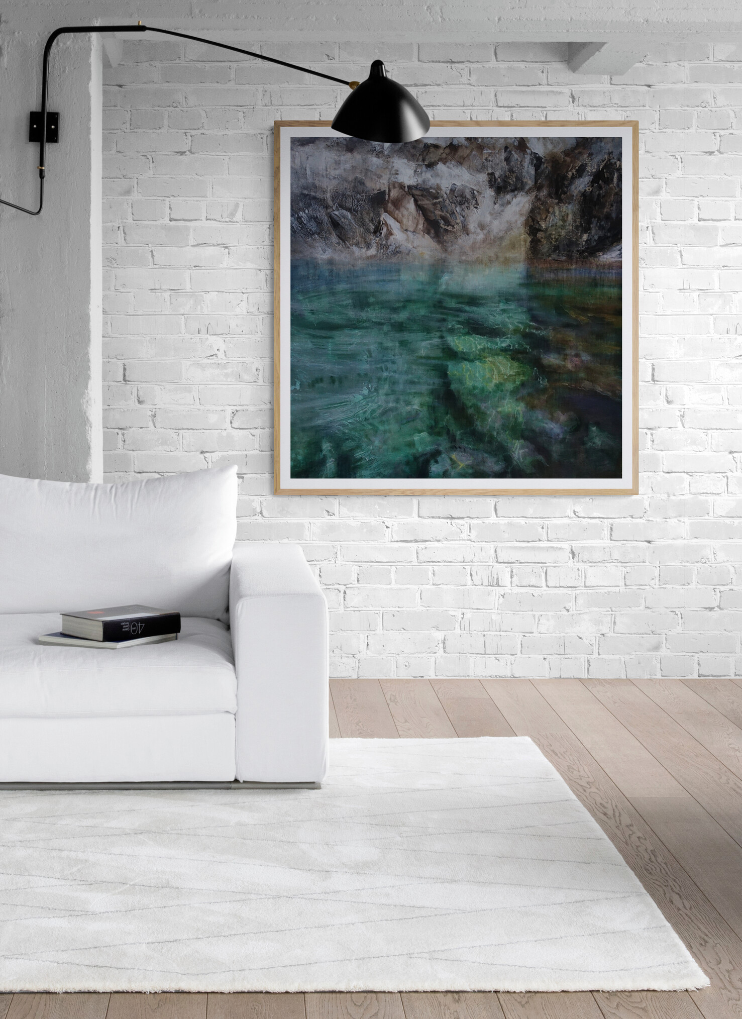 Canvy Crystal Tide 2 Industrial Style Living Room With Comfy Sofa