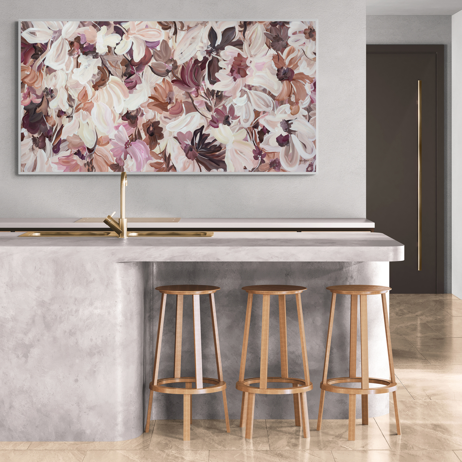 Flower Sanctuary Original Art Room 3