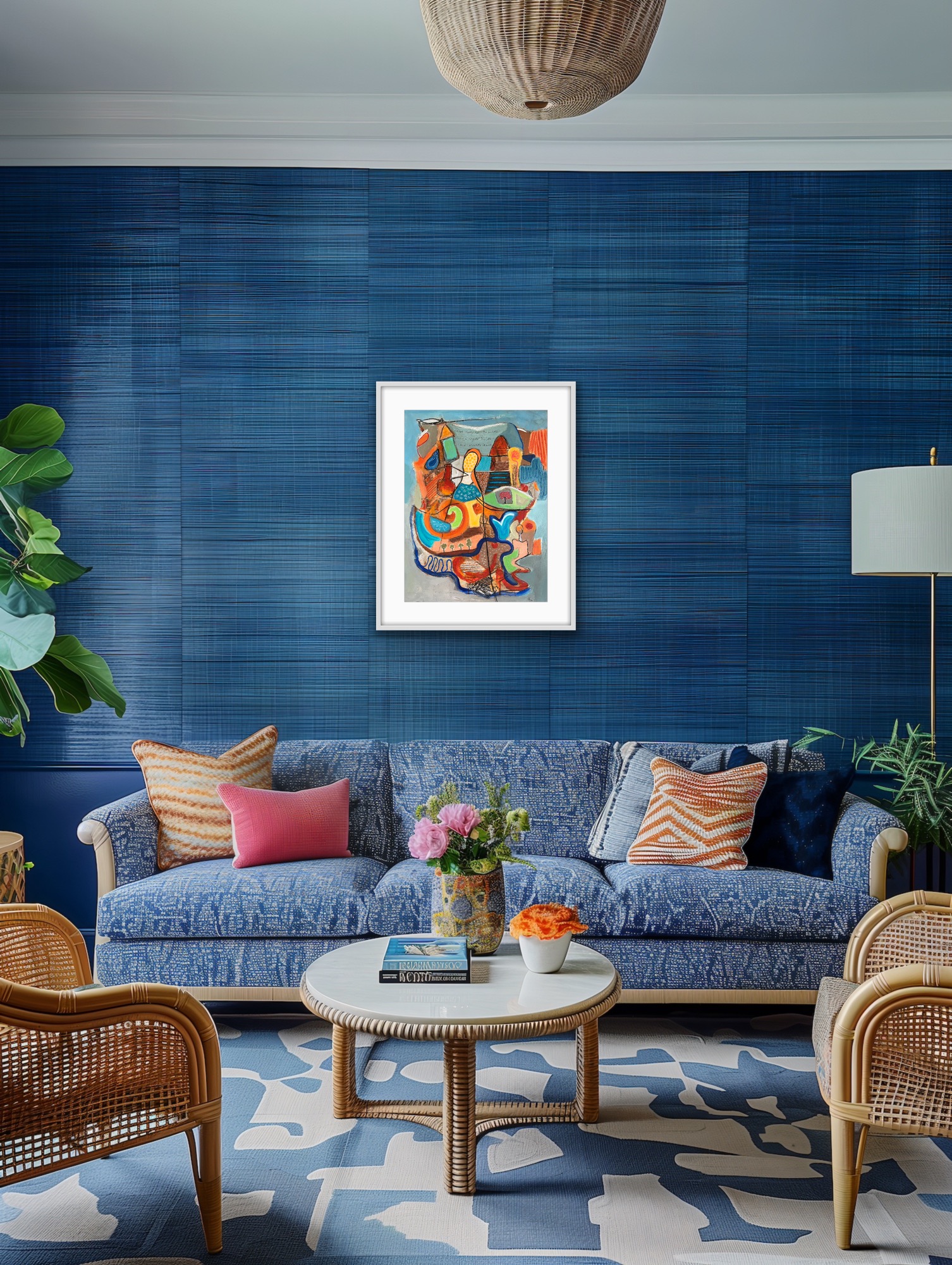 Noises Carry On The Breeze Insity Blue Wall