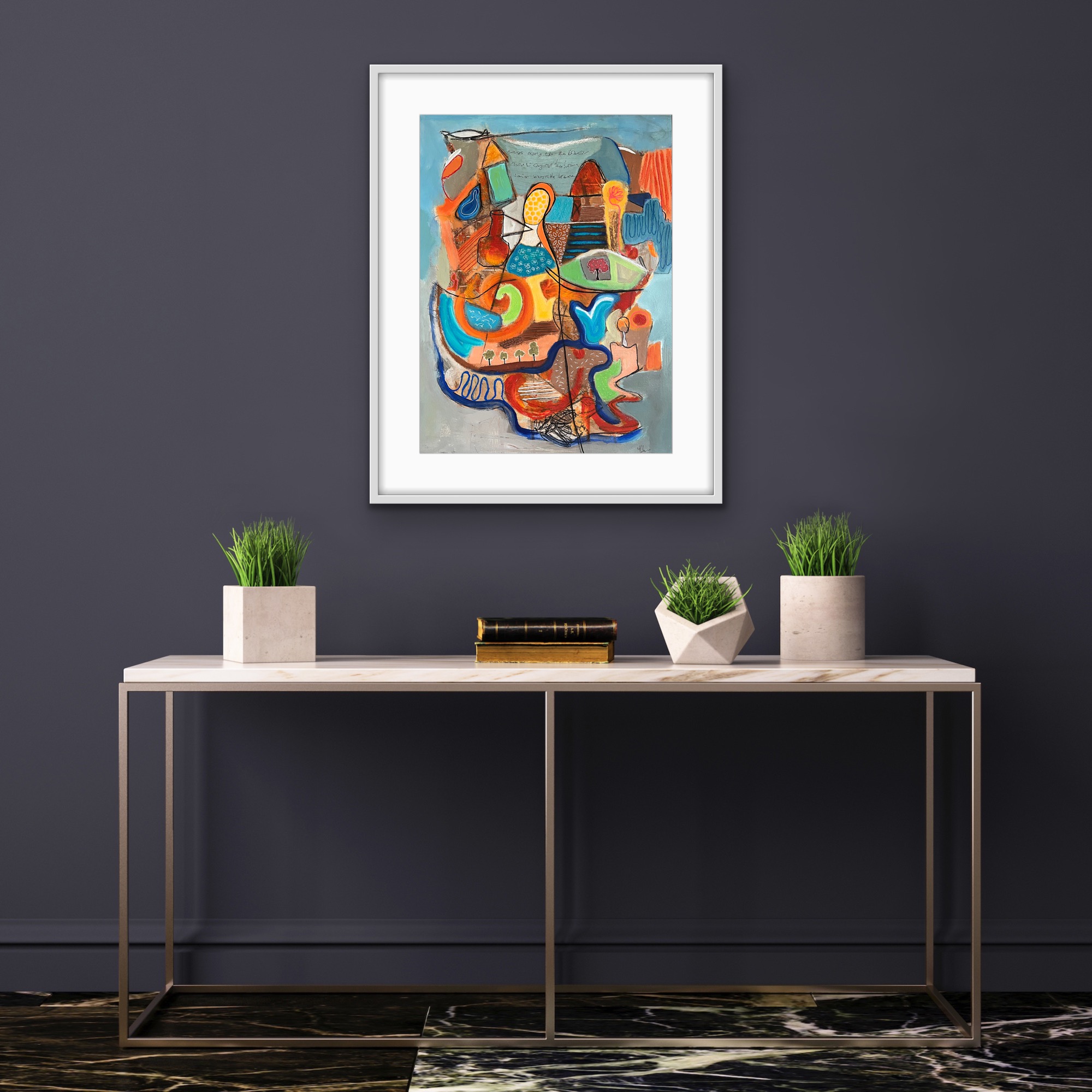 Noises Carry On The Breeze Insitu Purple Wall (2)