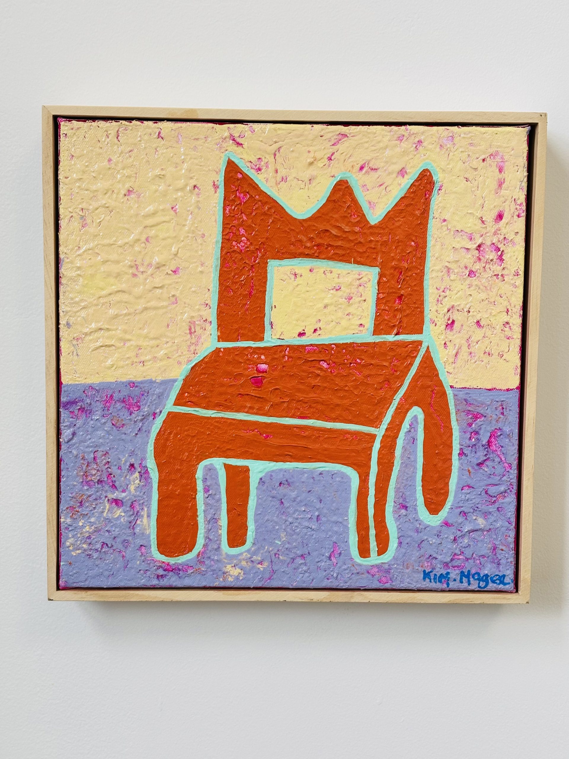 Kim Magee Art Orange Chair 1