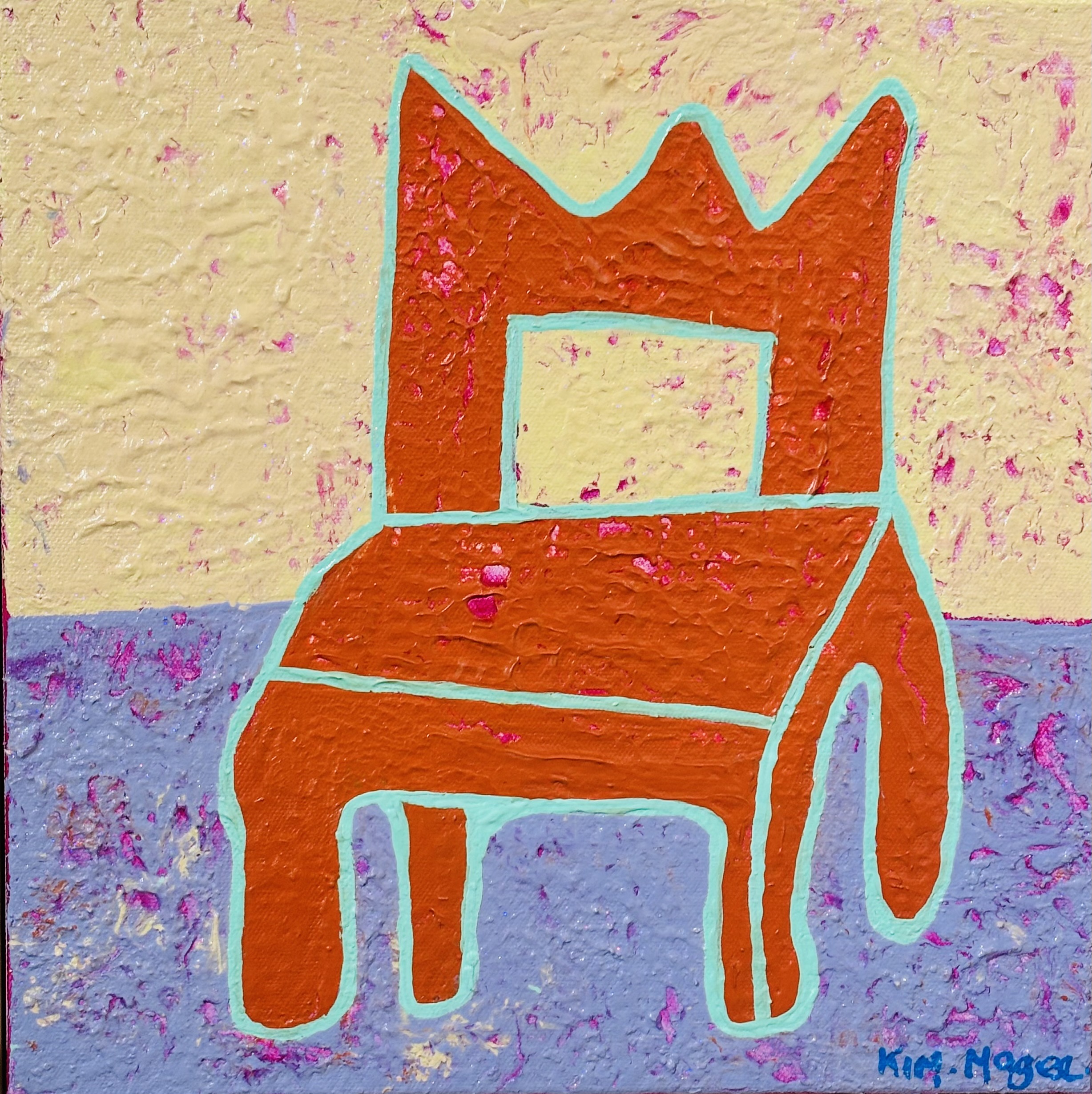 Kim Magee Art Orange Chair 2