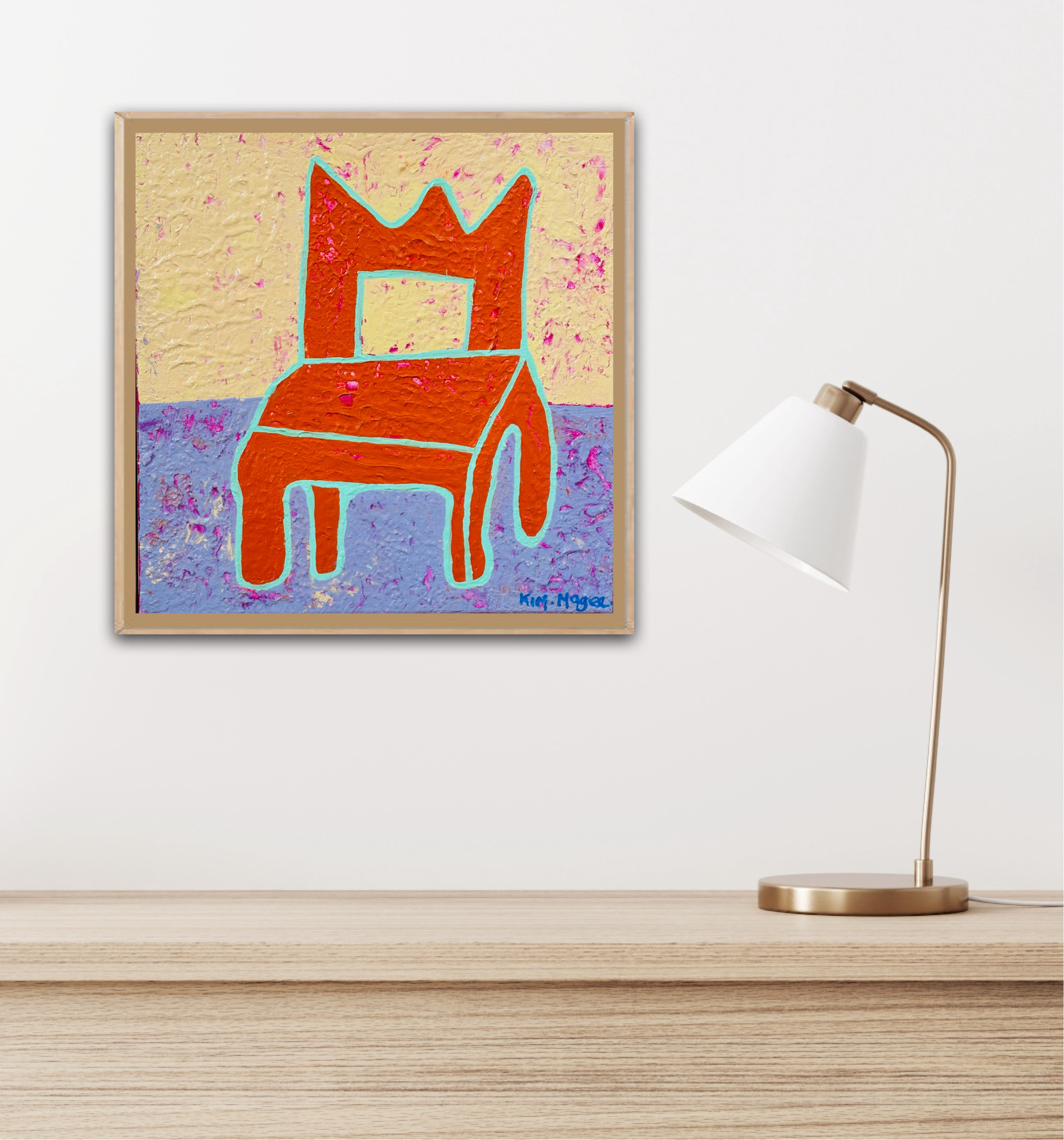 Kim Magee Art Orange Chair 5