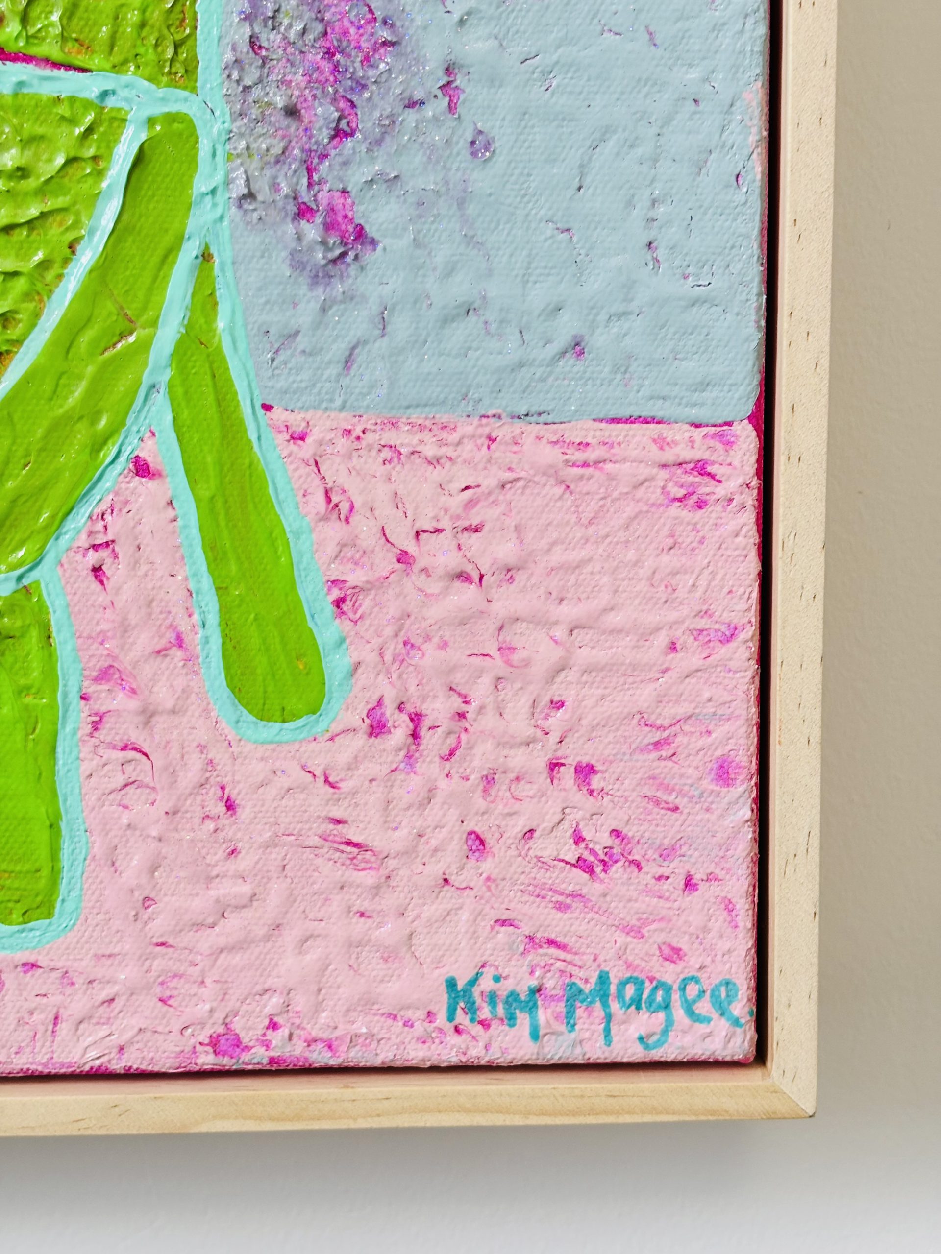 Kim Magee Art Green Chair 2