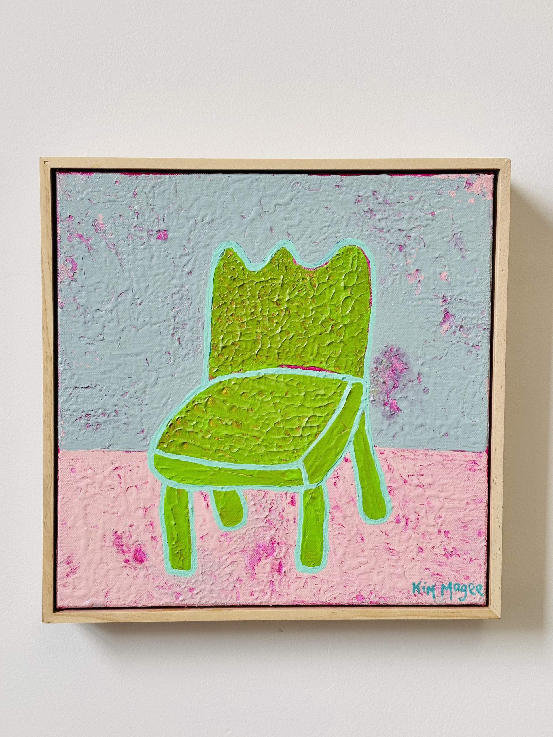 Kim Magee Art Green Chair 3