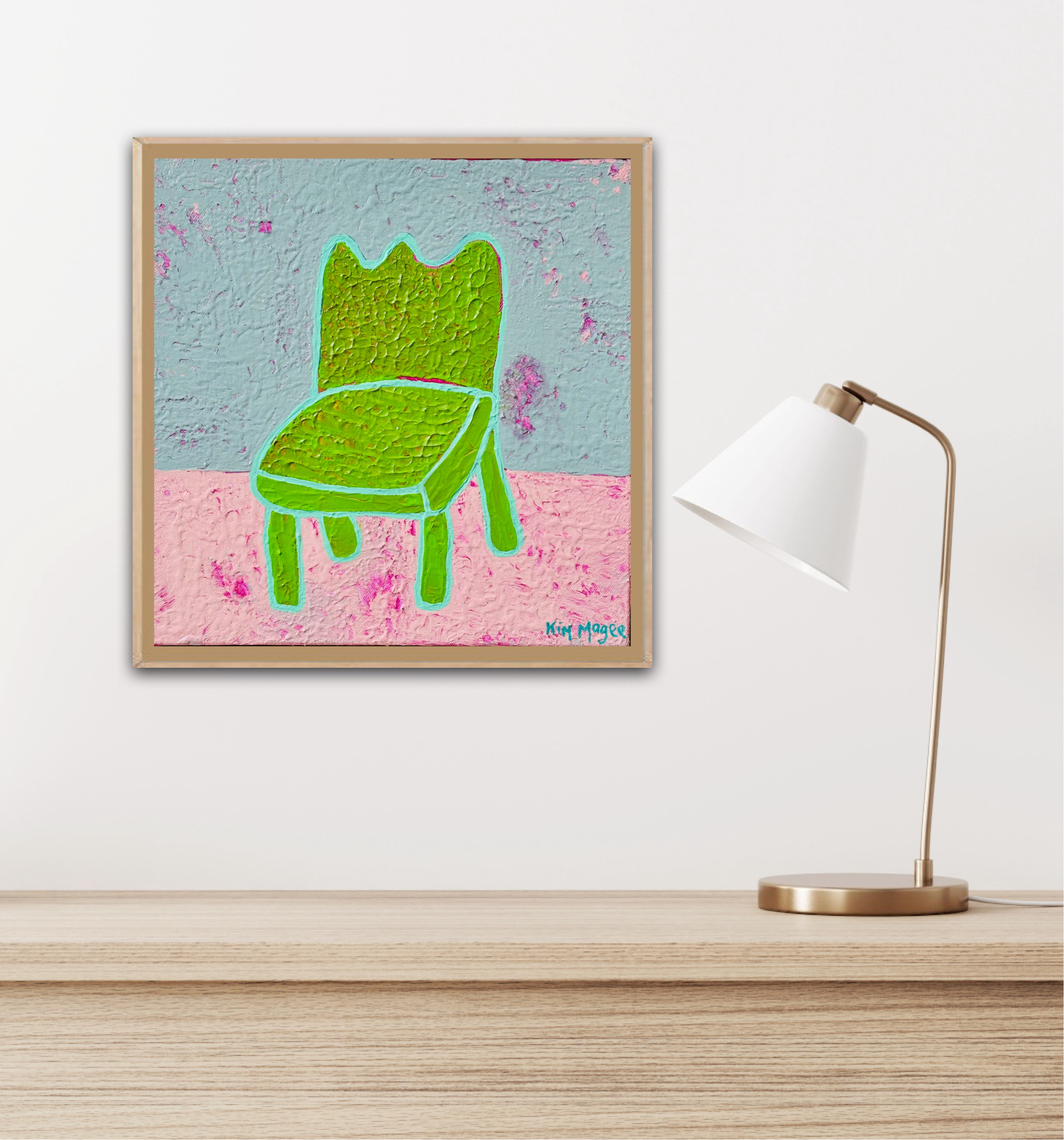Kim Magee Art Green Chair 6