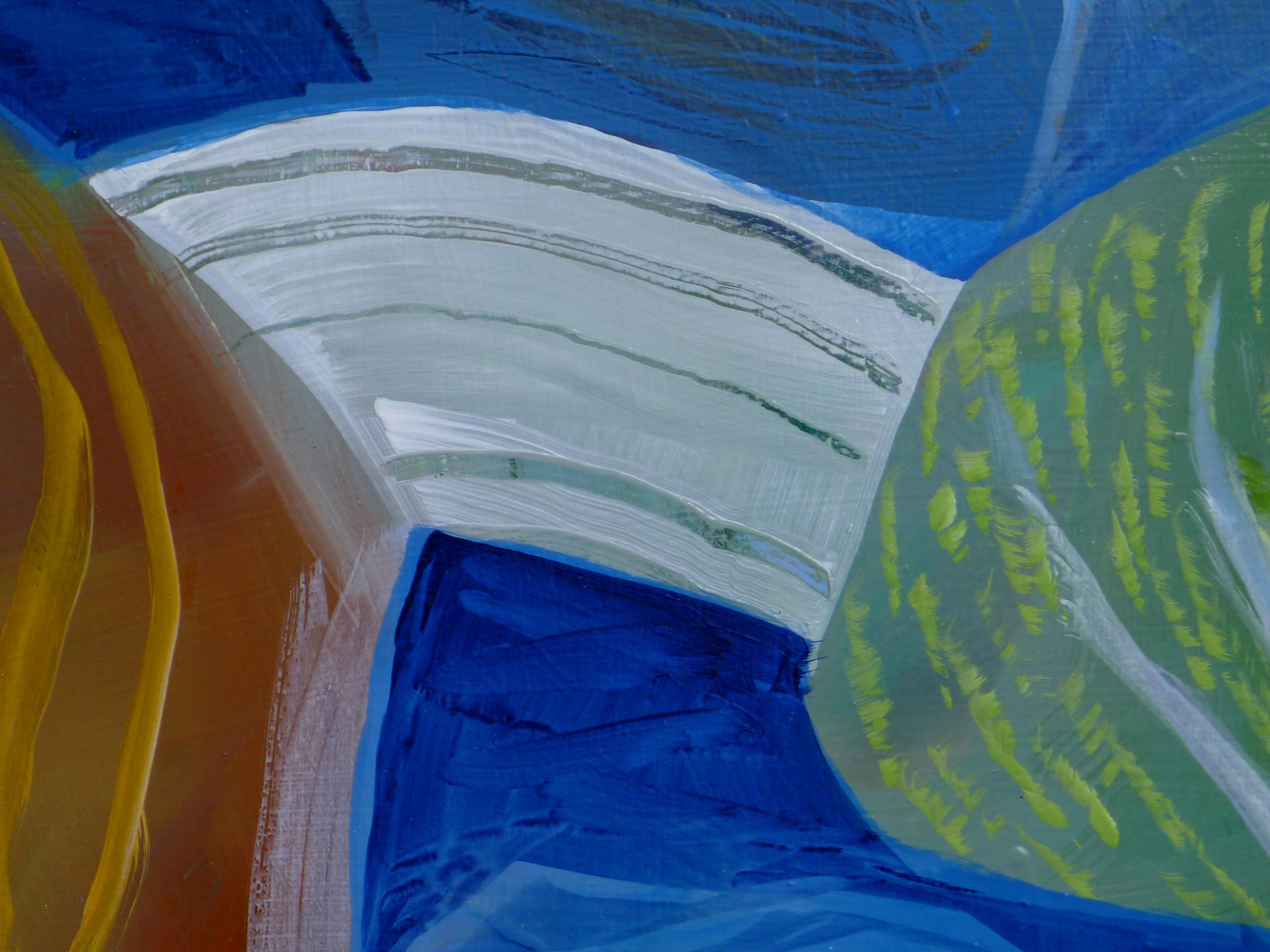 ‘the Remembering Grove’ 22.7'25 90x61cm Detail #1