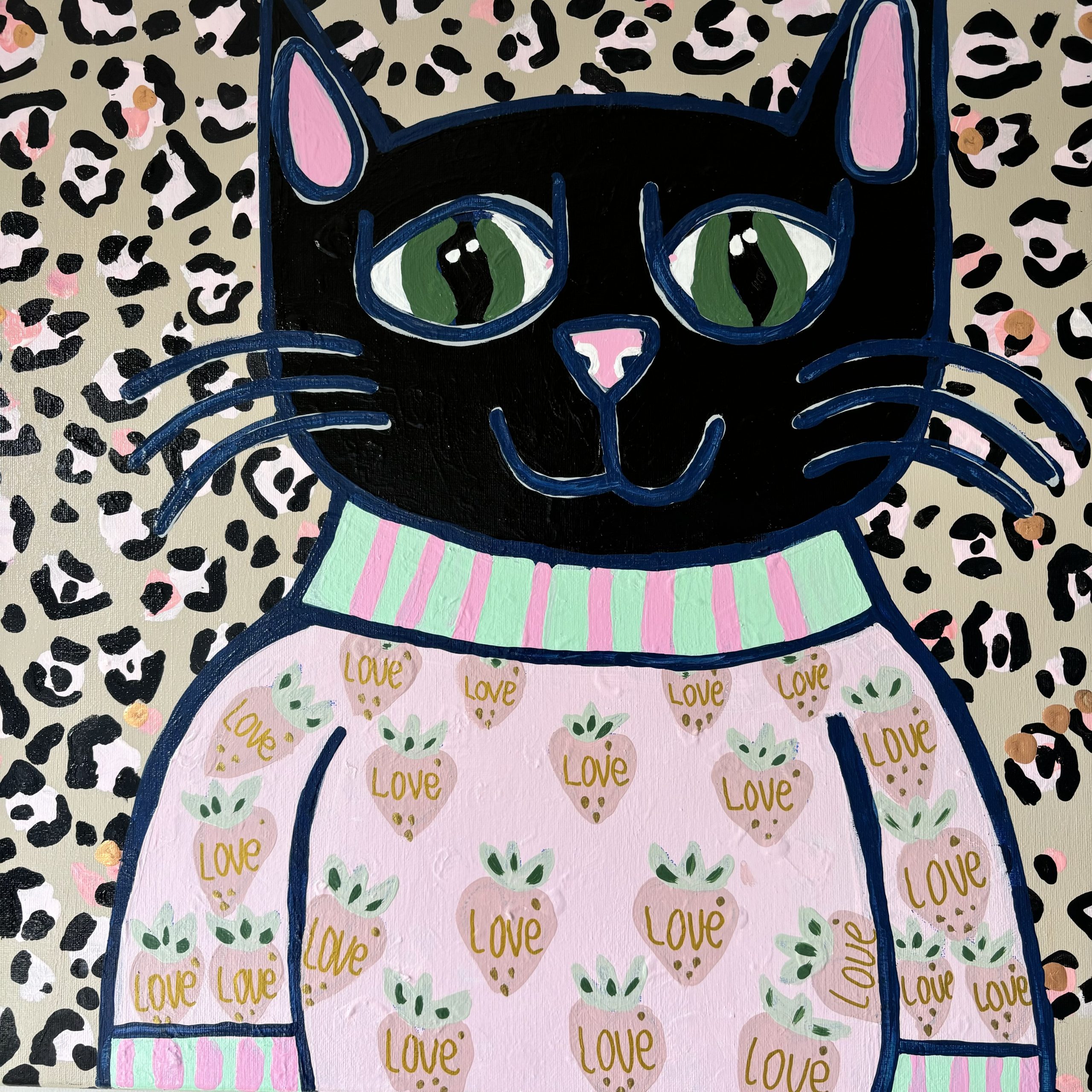 Kim Magee Art Cat Painting