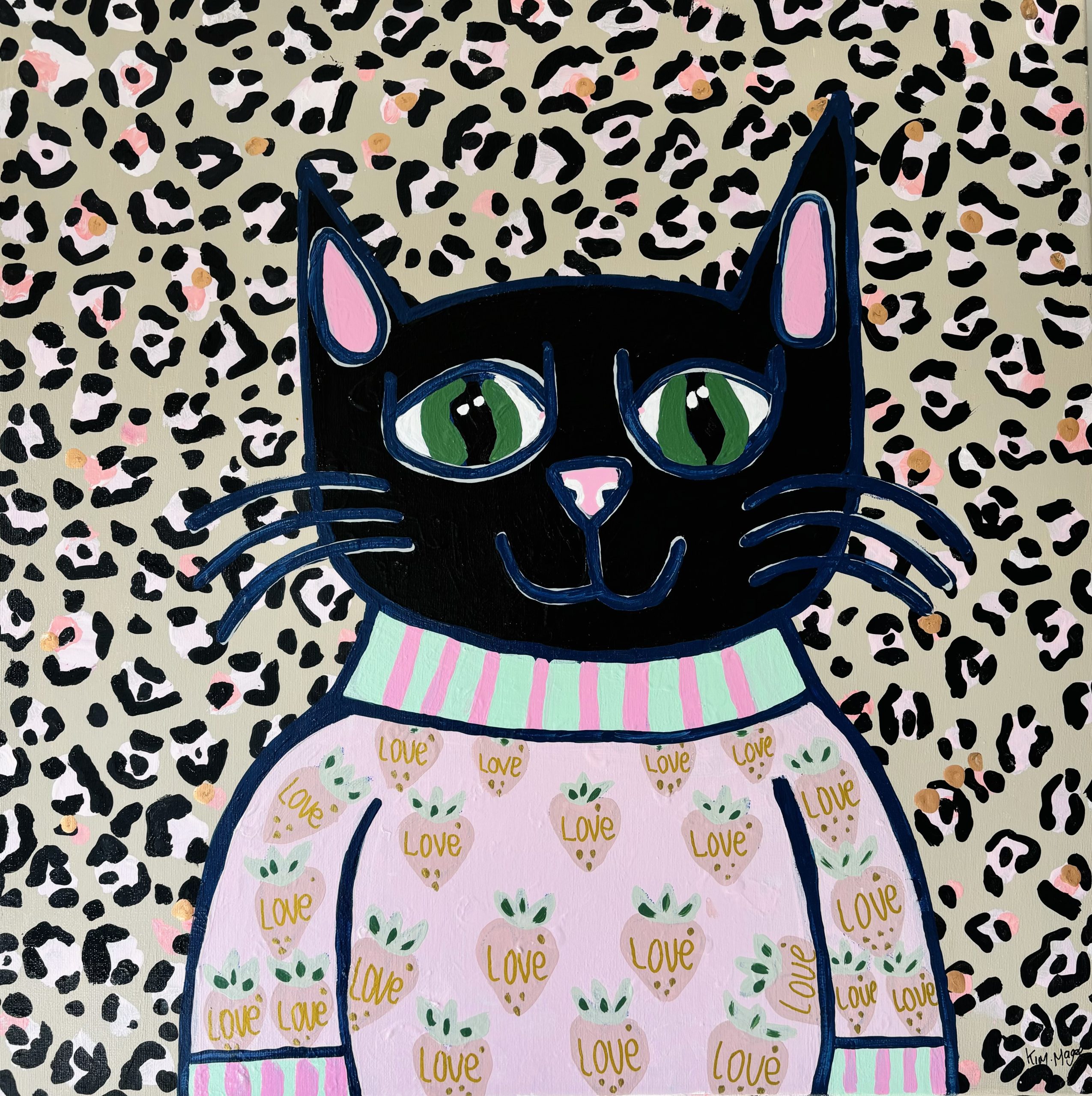 Kim Magee Art Cat Painting 6