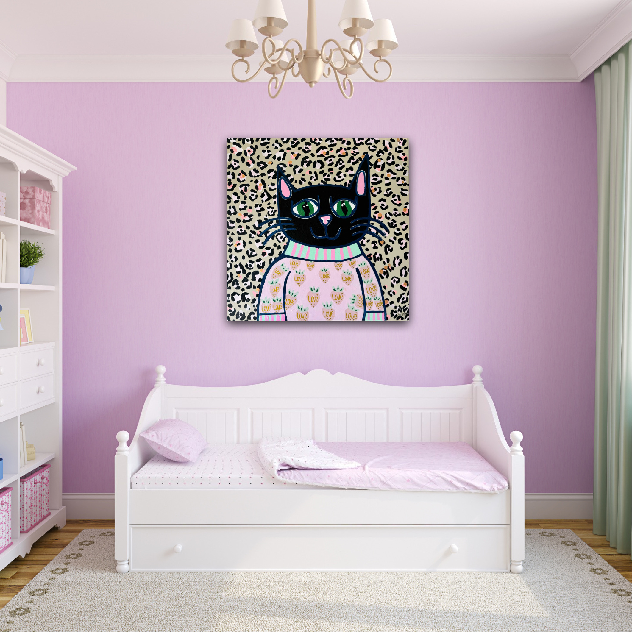 Kim Magee Art Cat Painting 9