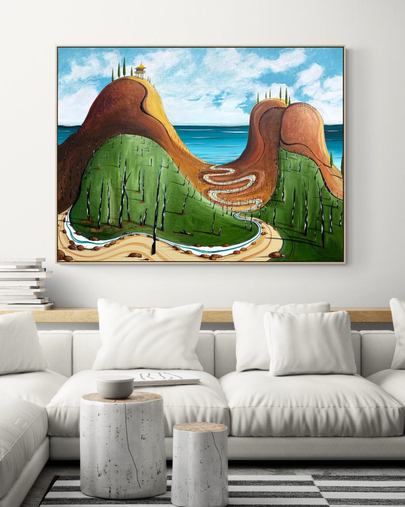 The Hill Behind The Flags