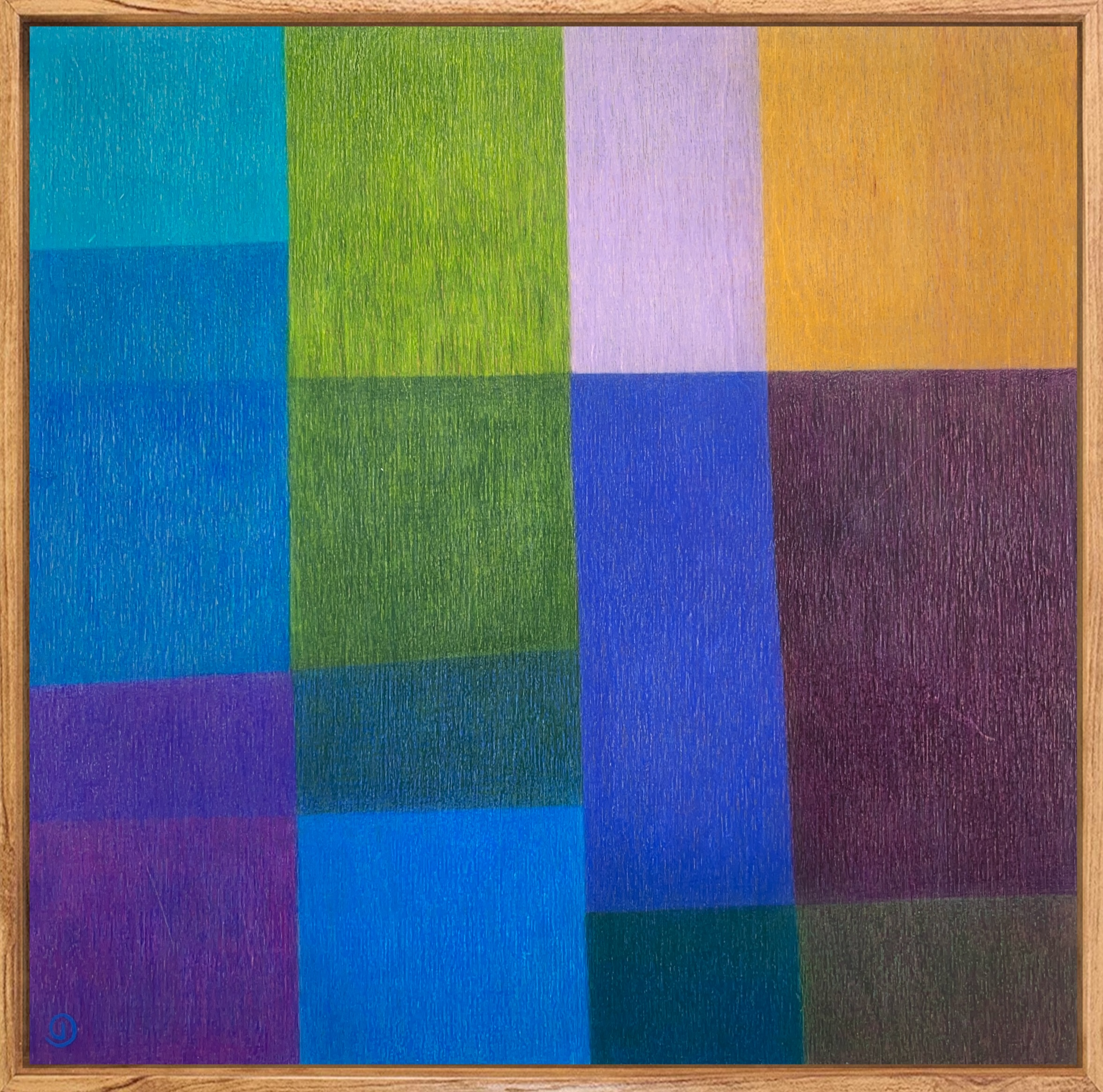 Charlotte De Pace Colourfield Iv Natural Frame Example Art Lovers Australia