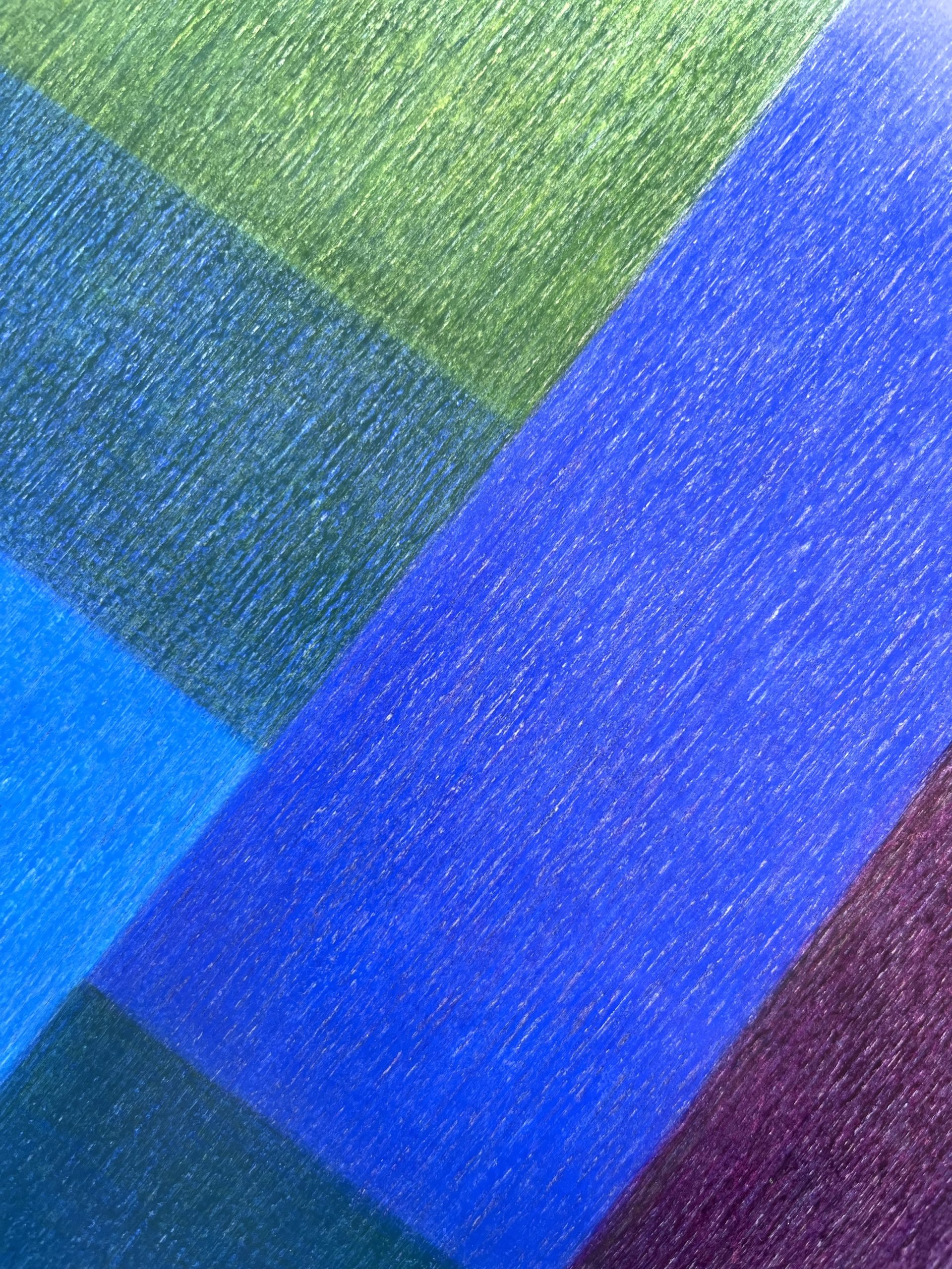 Charlotte De Pace Detail Colourfield Iv Abstract Pencil On Board Art Lovers Australia