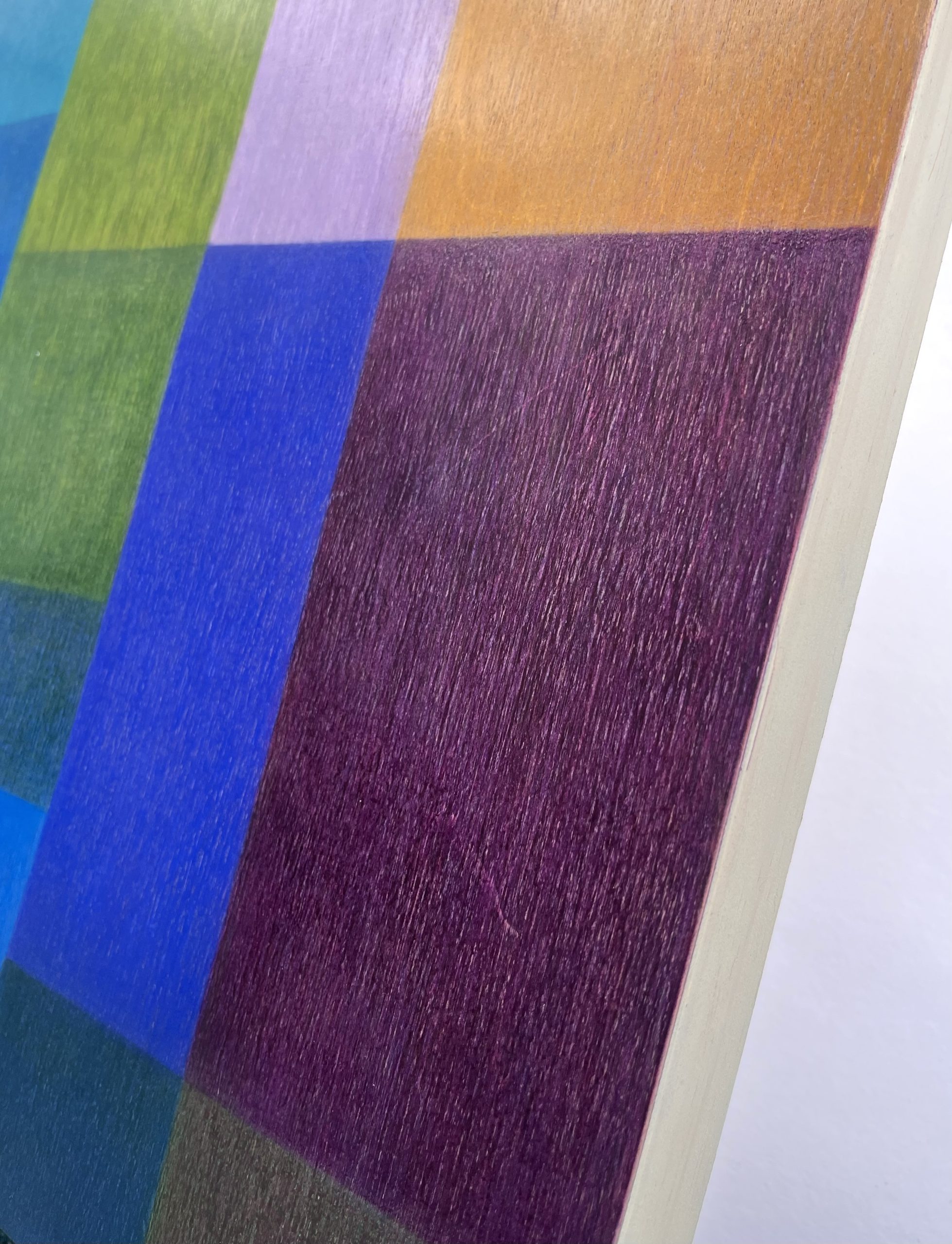 Charlotte De Pace Edge Colourfield Iv Abstract Pencil On Board Art Lovers Australia