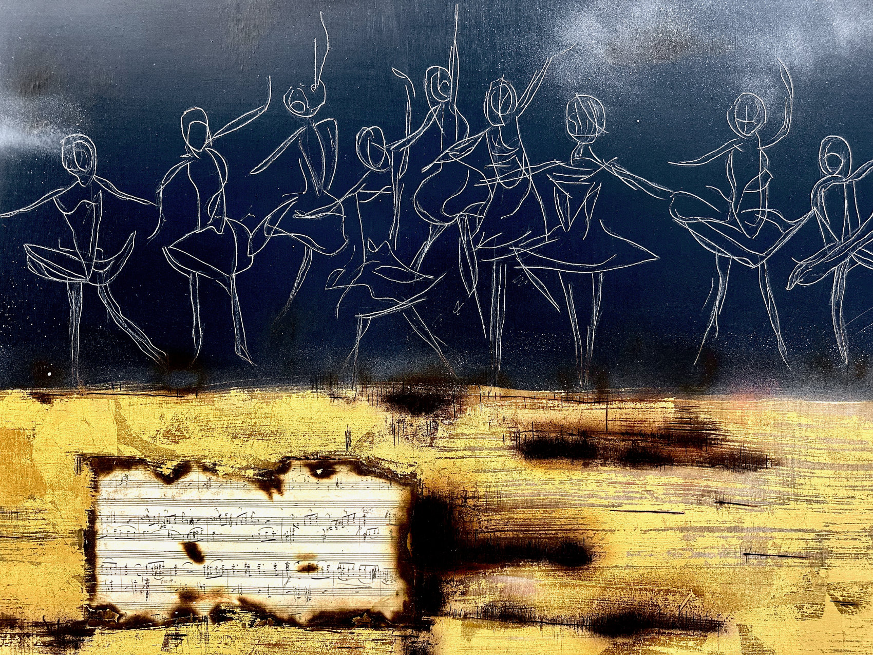 Shards Of Grace Ballet Ballerina Abstract Deborah Lang Art Lumiere 4