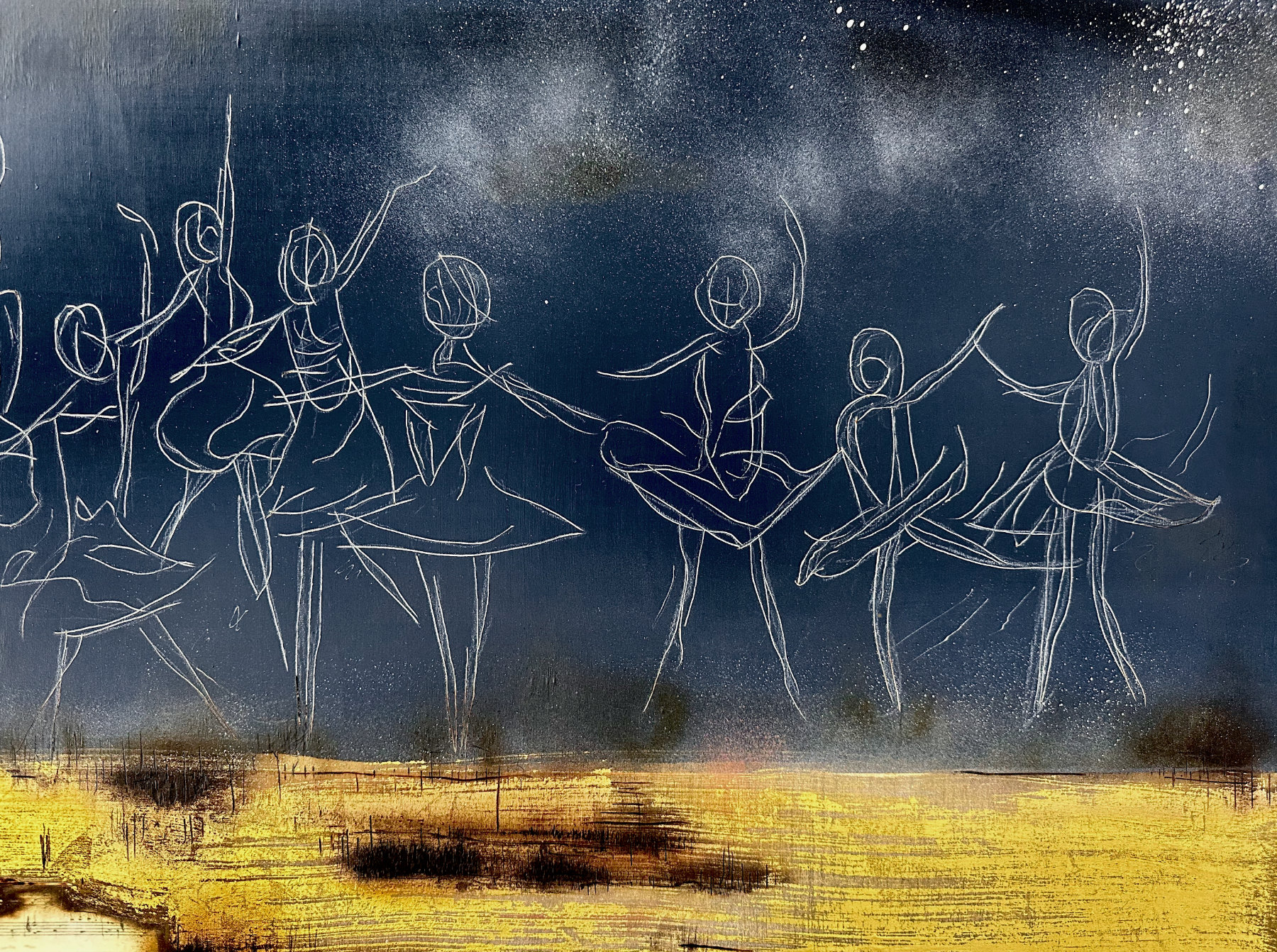 Shards Of Grace Ballet Ballerina Abstract Deborah Lang Art Lumiere 5