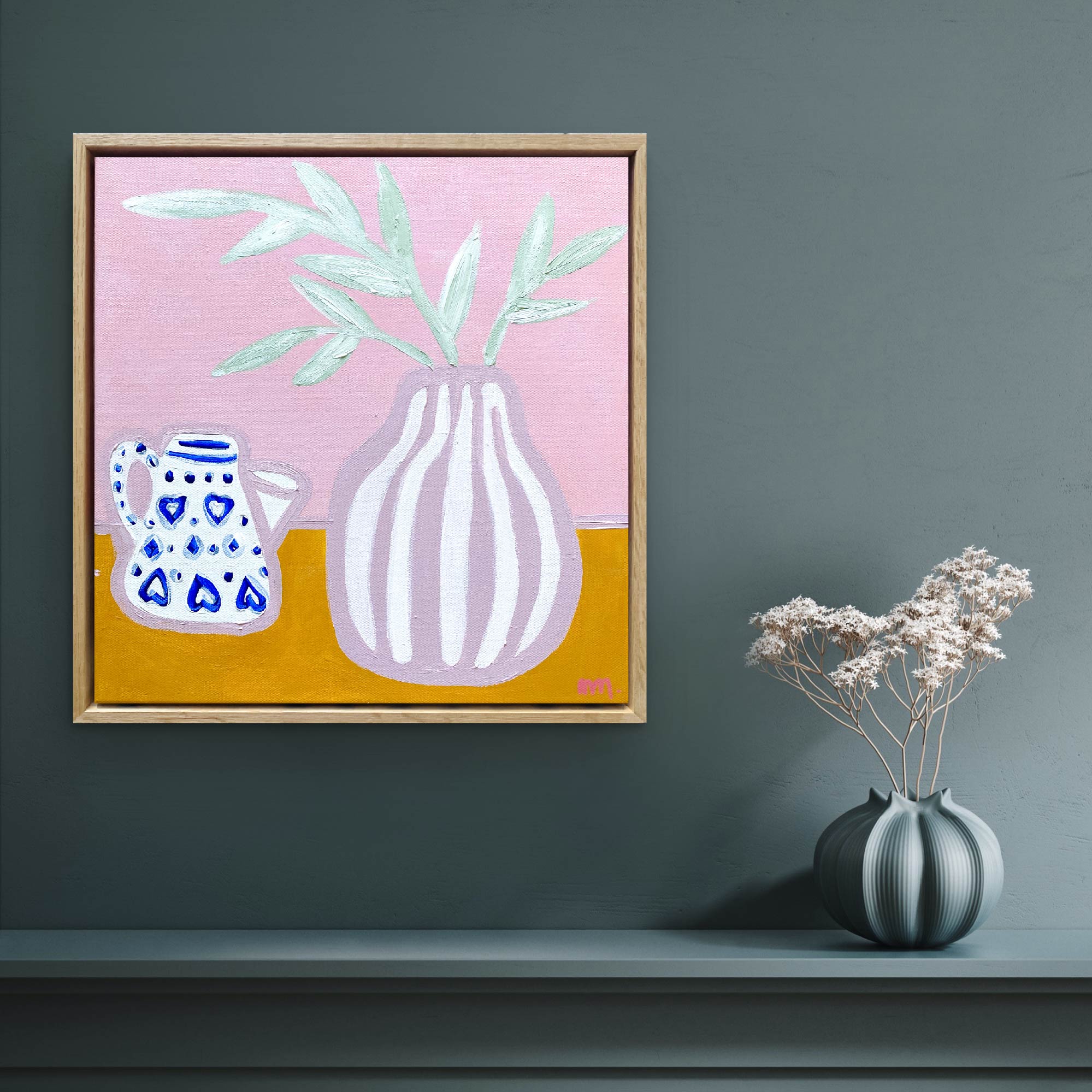 Coffee Pot With Pink Mosck Up