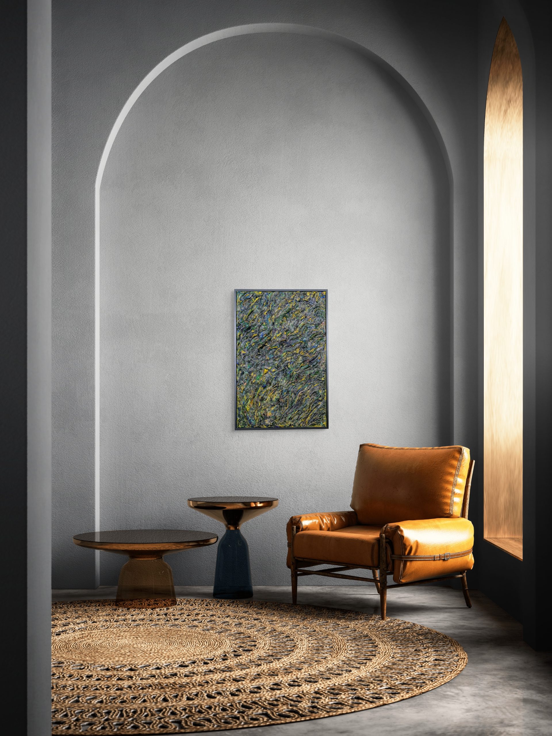 Secrets Of The Ocean Above Leather Sofa