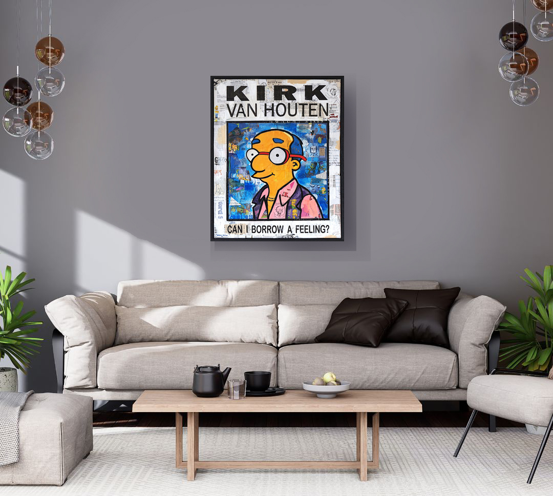 White Simple Background Wall Art Mockup Instagram Post 1