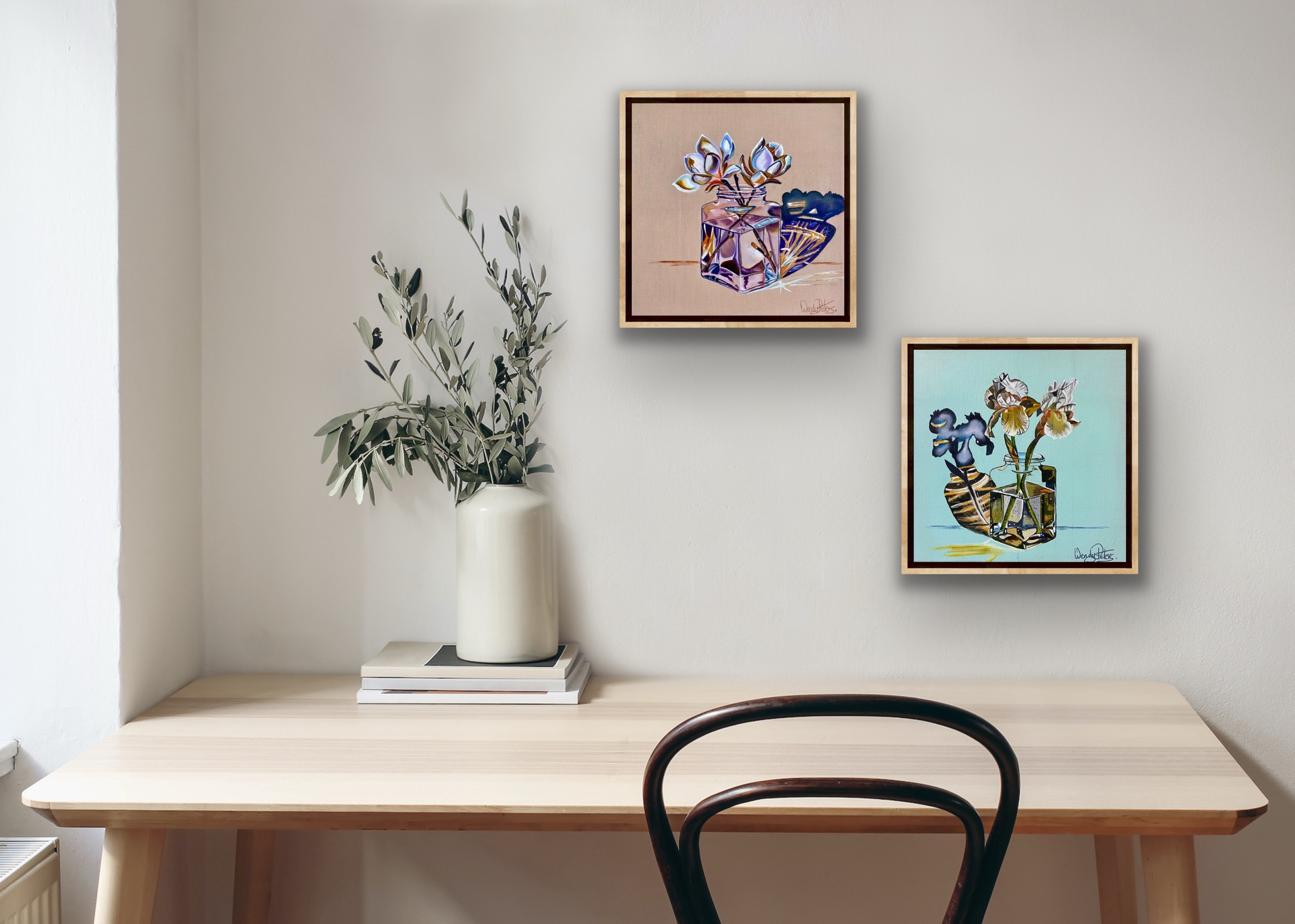 Magnolias In0glass Insitu5 Wendy Peters