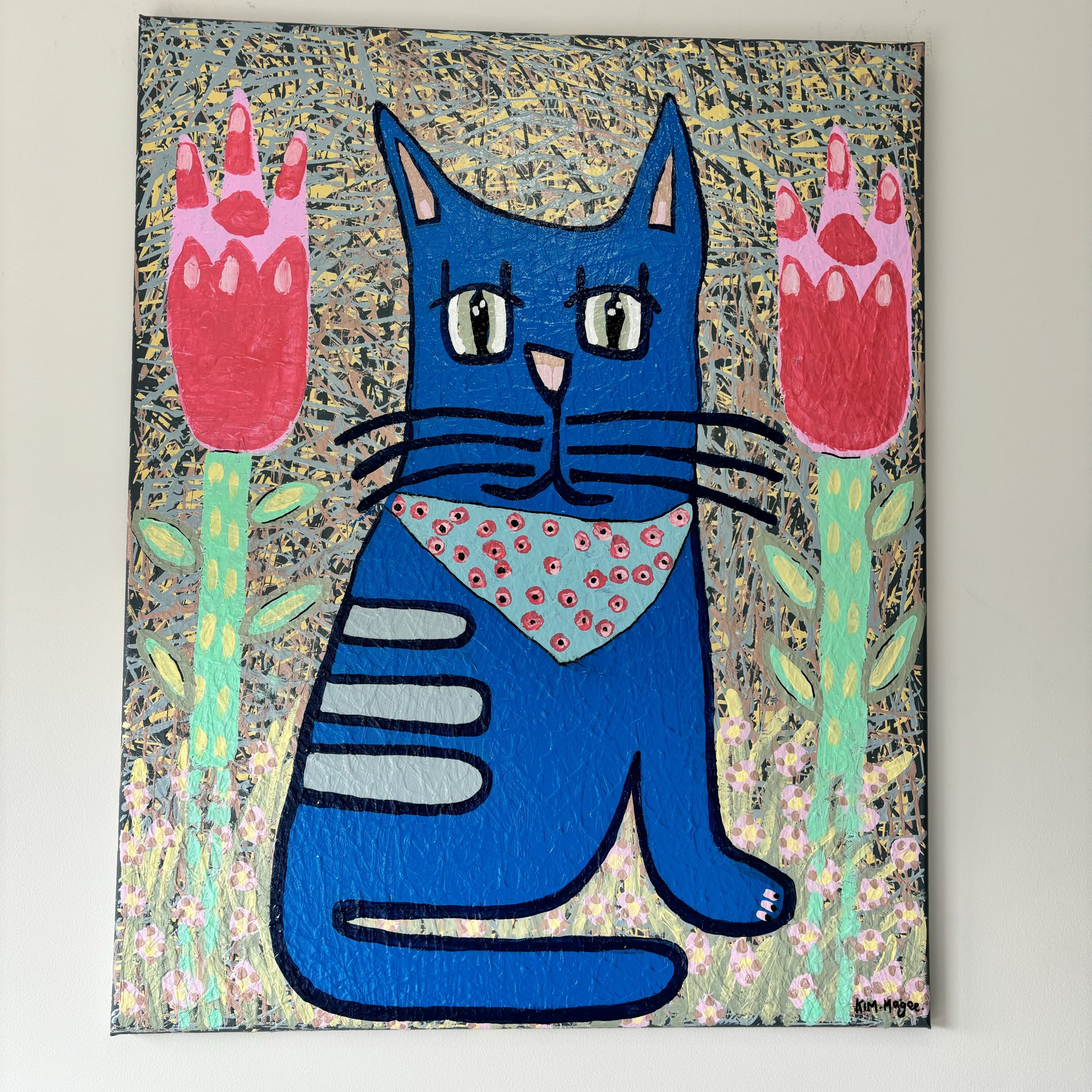 Kim Magee Art Bootscooting Cat 6